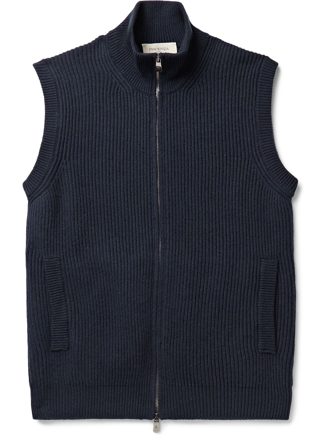 Ribbed Cashmere Gilet