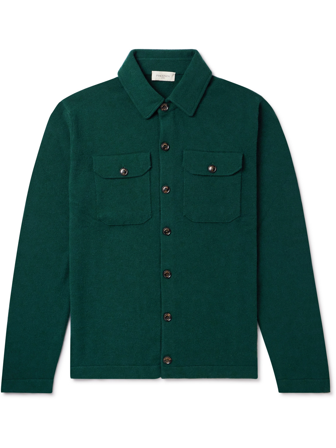 Piacenza 1733 Cashmere Overshirt In Green