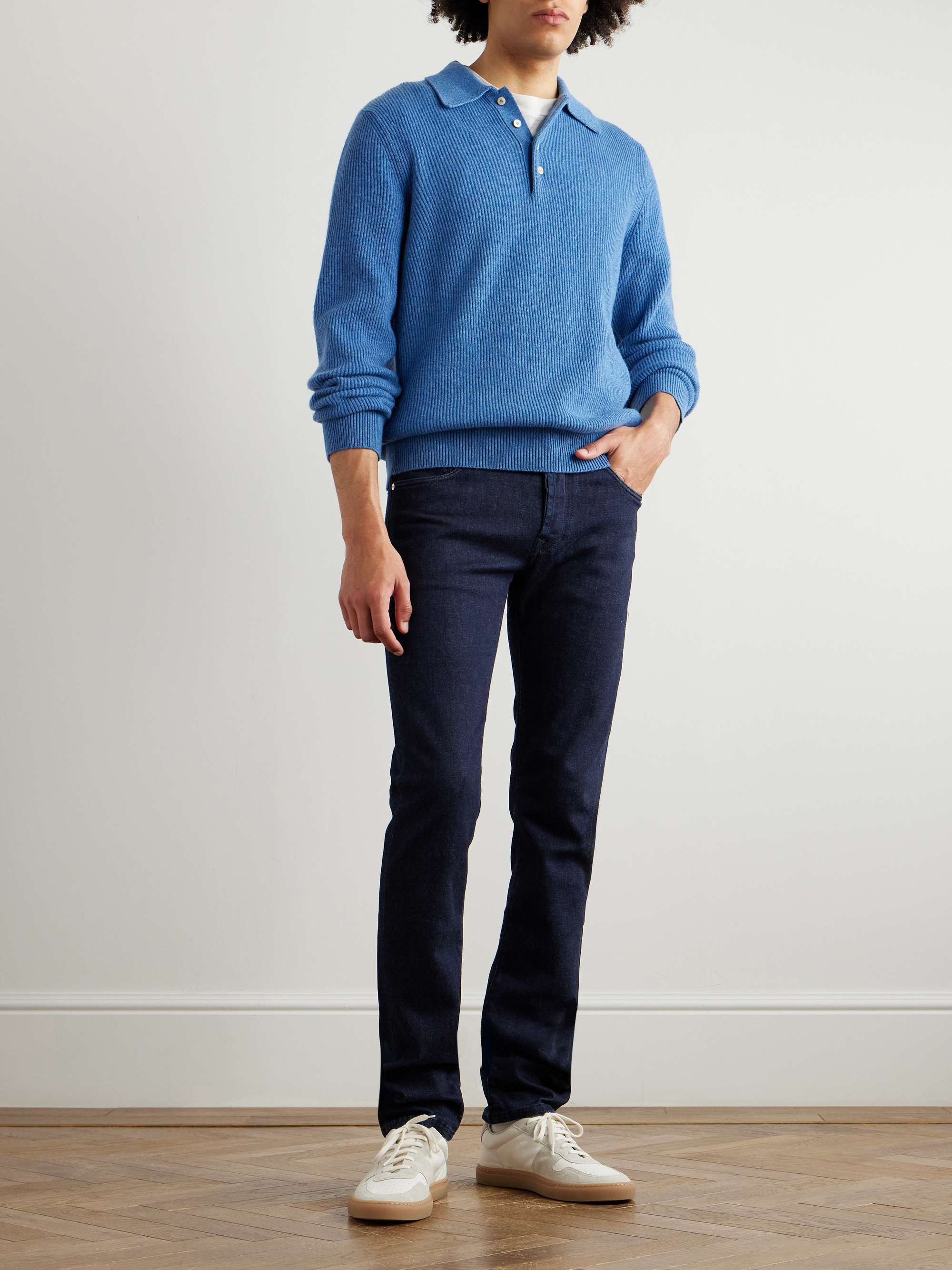 INCOTEX Blue Division Slim-Fit Logo-Appliquéd Jeans for Men