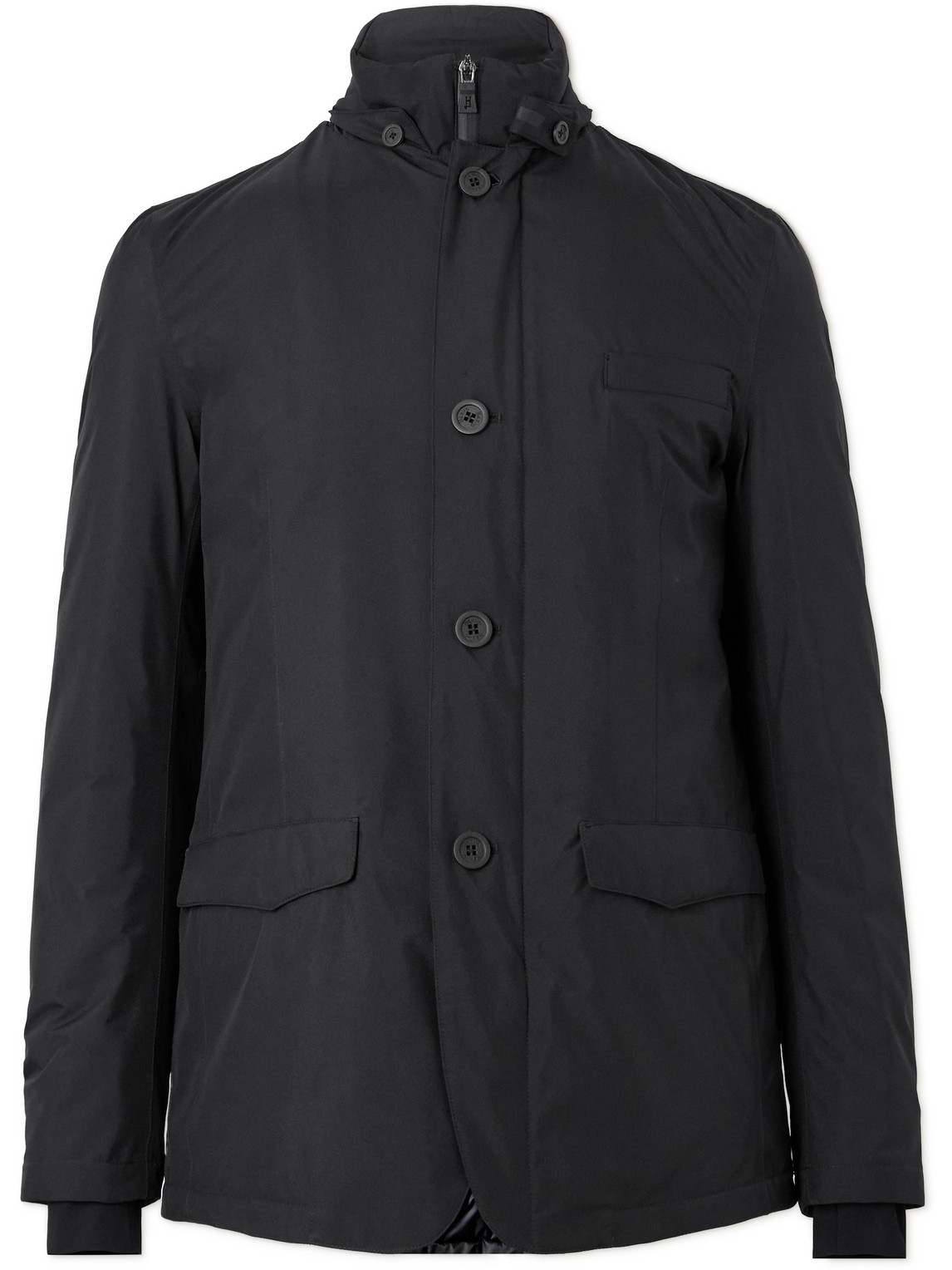 Herno Laminar Padded Gore-tex® Down Blazer In Black