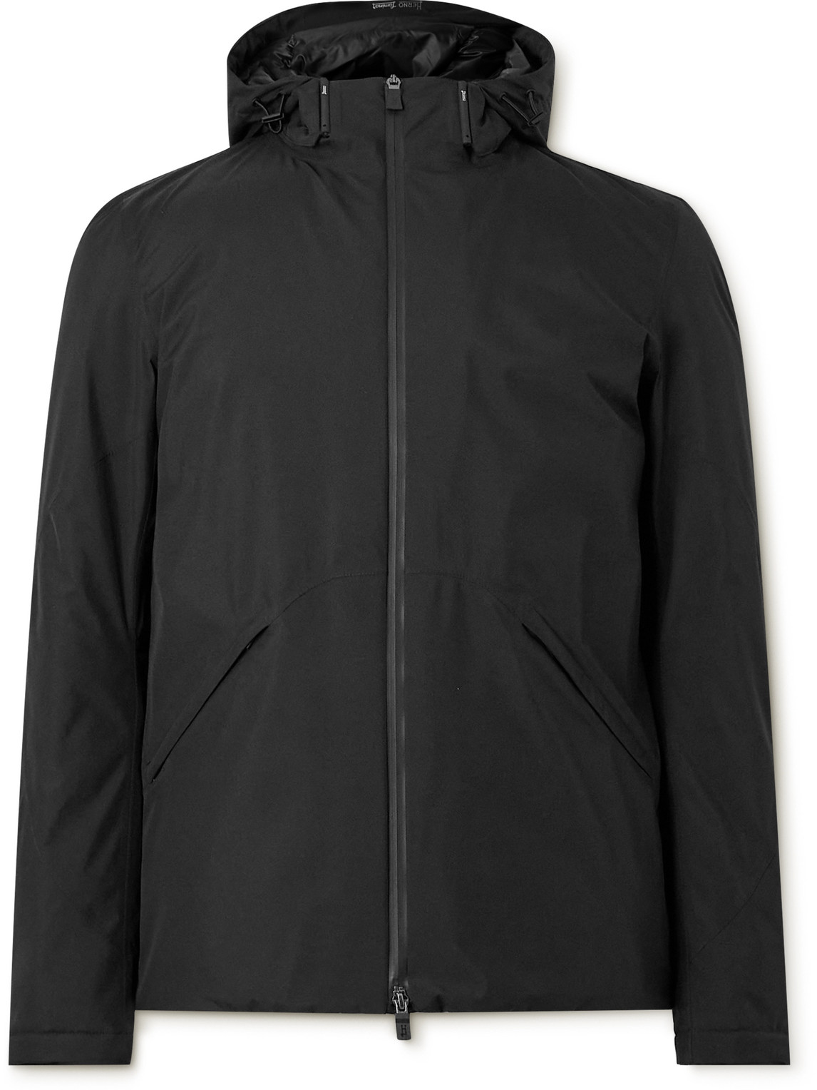 Herno Laminar Laminar Gore-tex® Hooded Down Jacket In Black