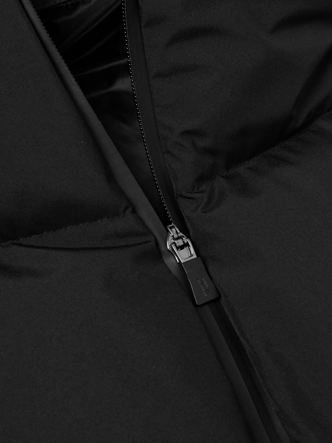 Shop Herno Laminar Laminar Gore‑tex Infinium™ Windstopper® Quilted Down Hooded Jacket In Black