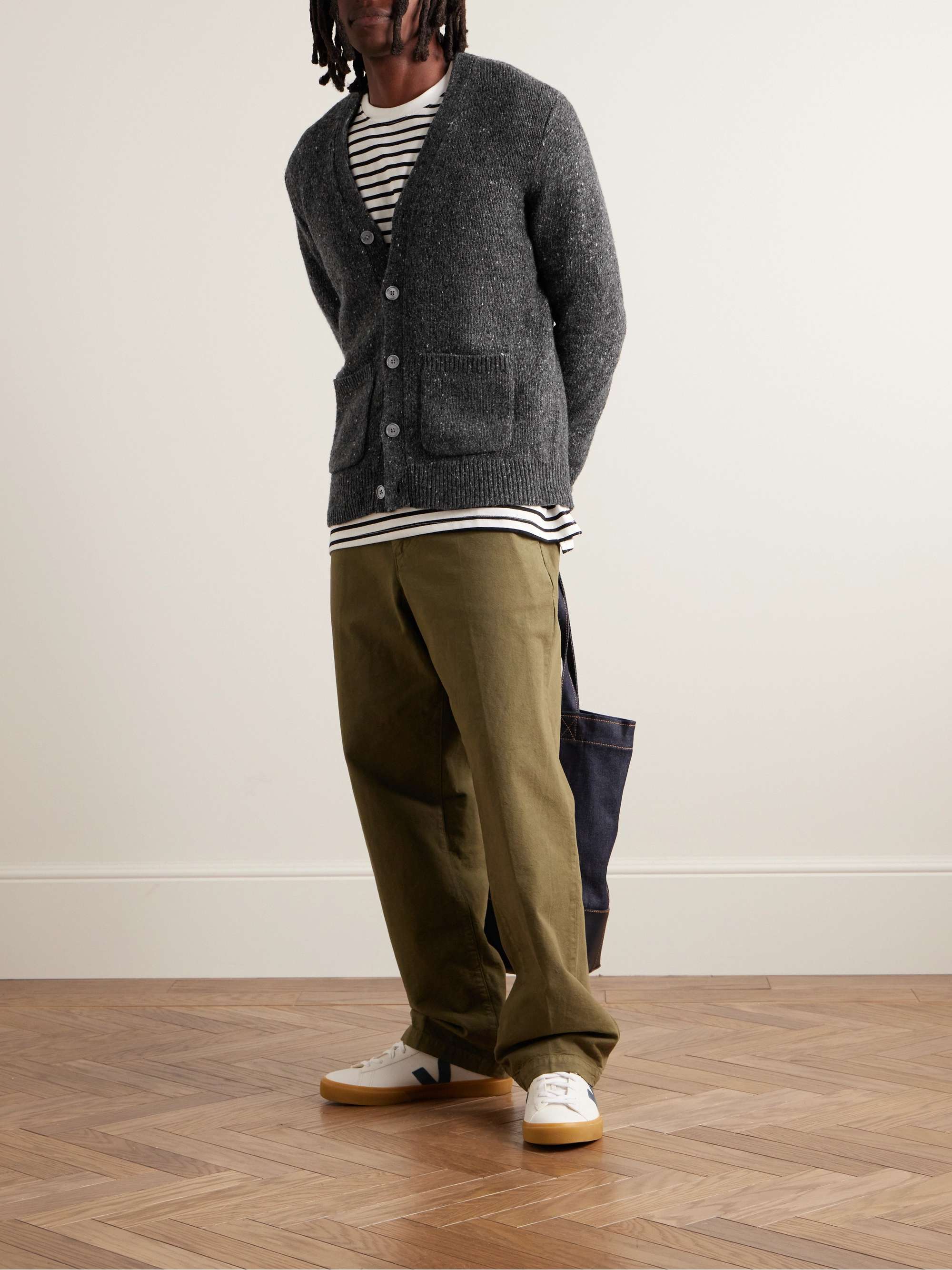 Wool-blend cardigan