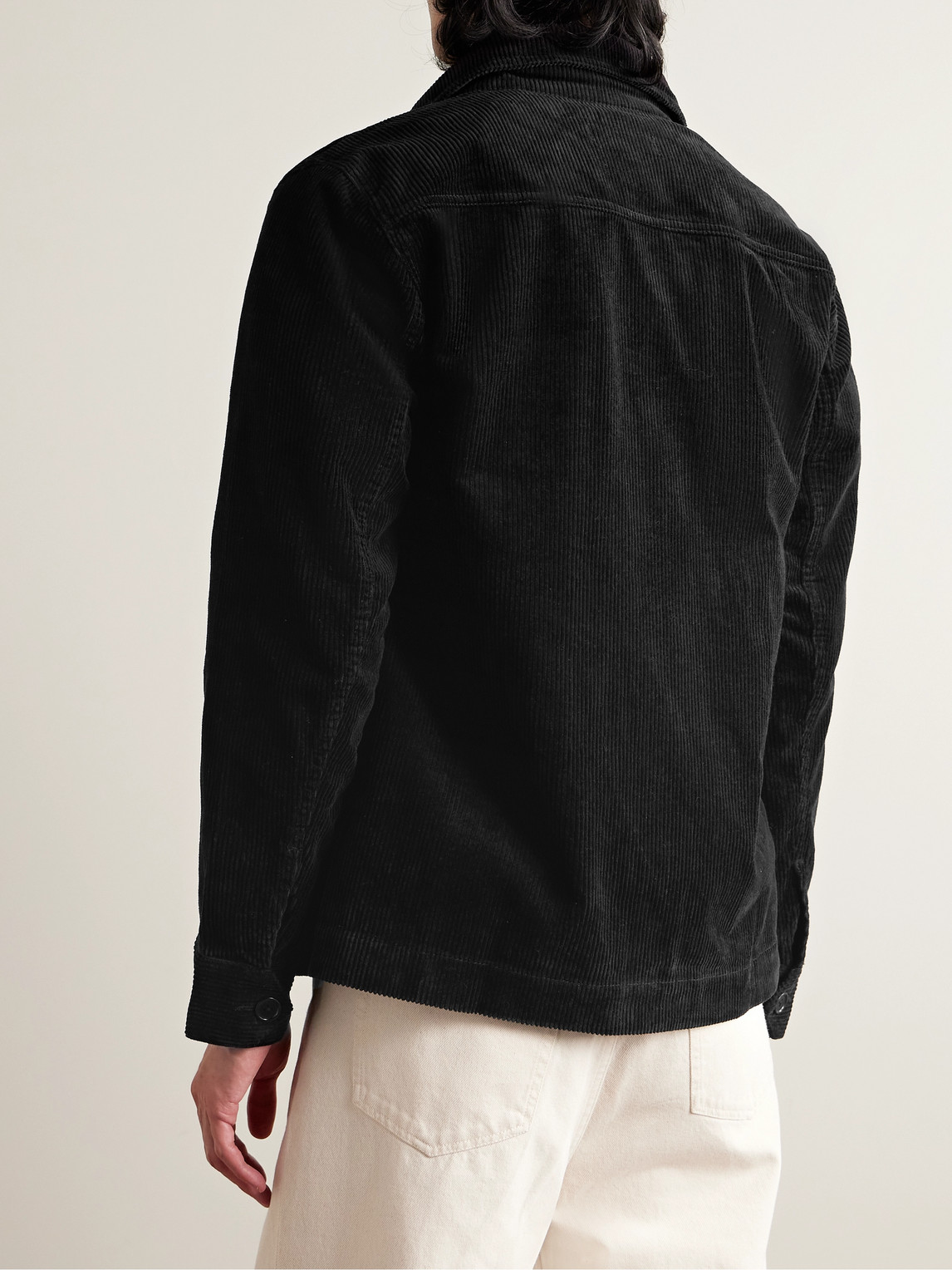 Shop Alex Mill Cotton-corduroy Chore Jacket In Black