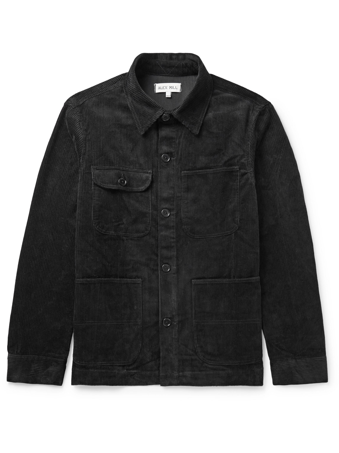 Alex Mill Cotton-corduroy Chore Jacket In Black