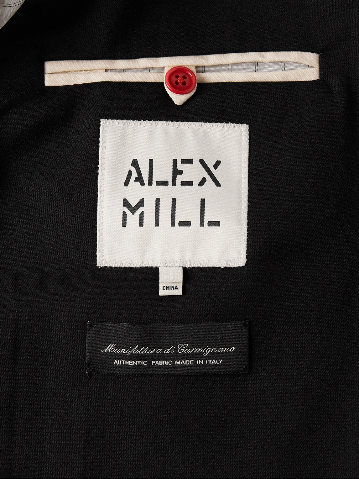 Shop Alex Mill Mercer Wool-blend Gabardine Suit Jacket In Black