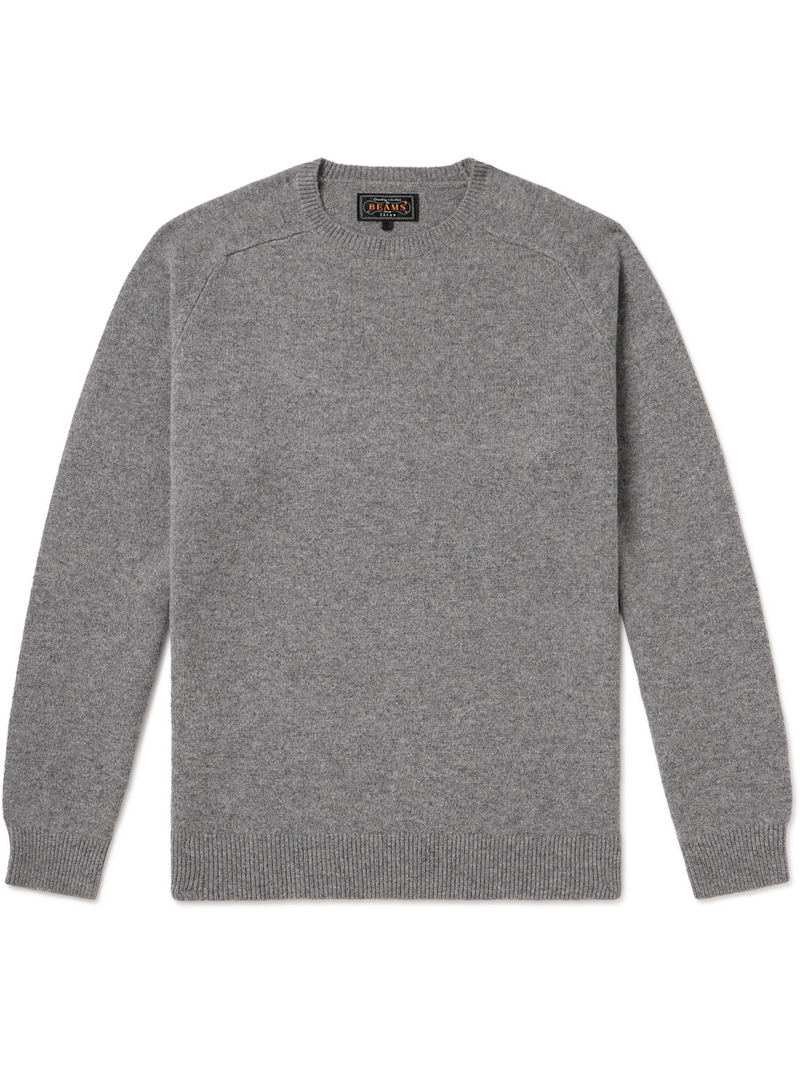 Beams Wool Jumper In Grey