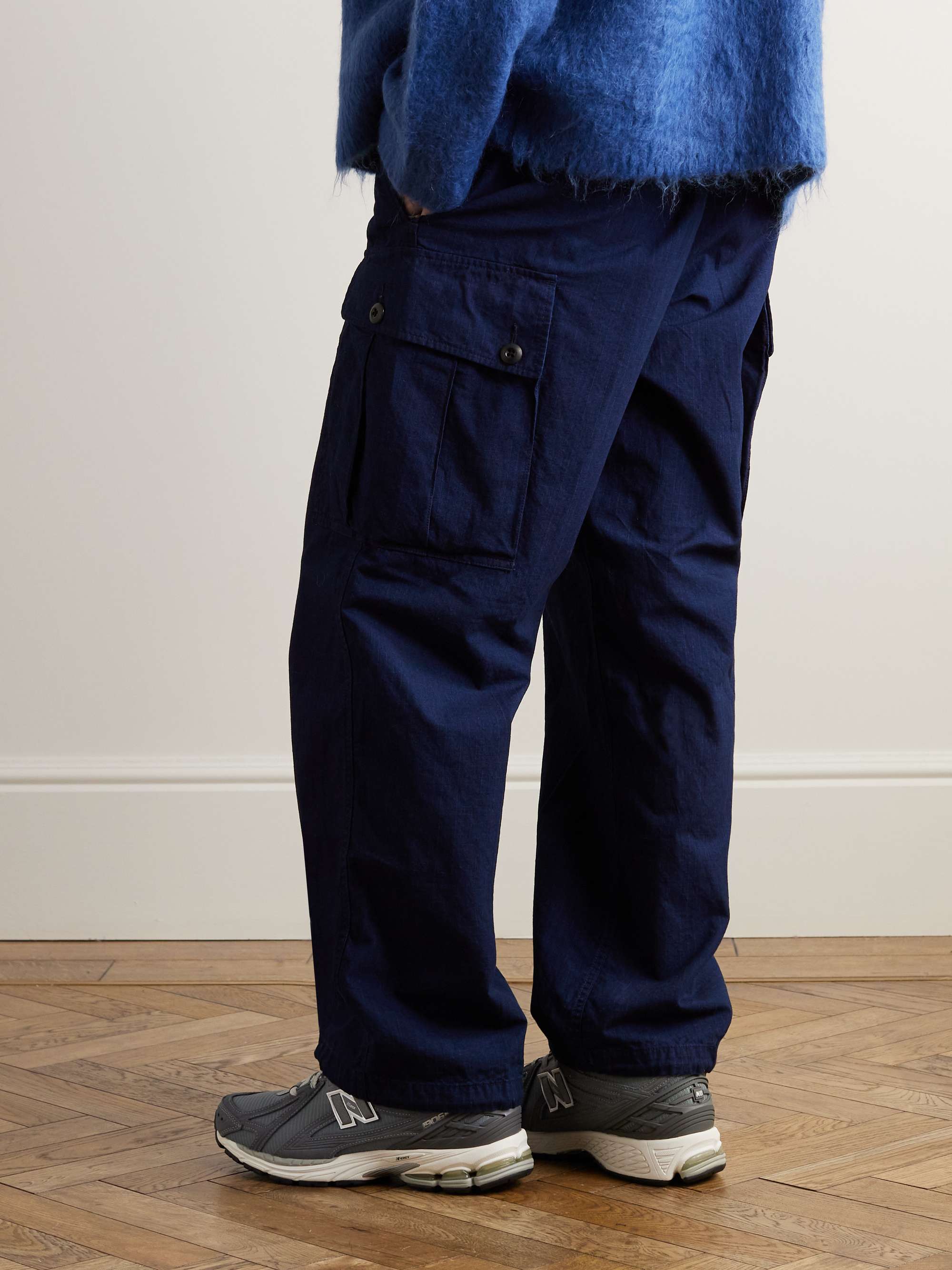 BEAMS PLUS Wide-Leg Cotton Trousers
