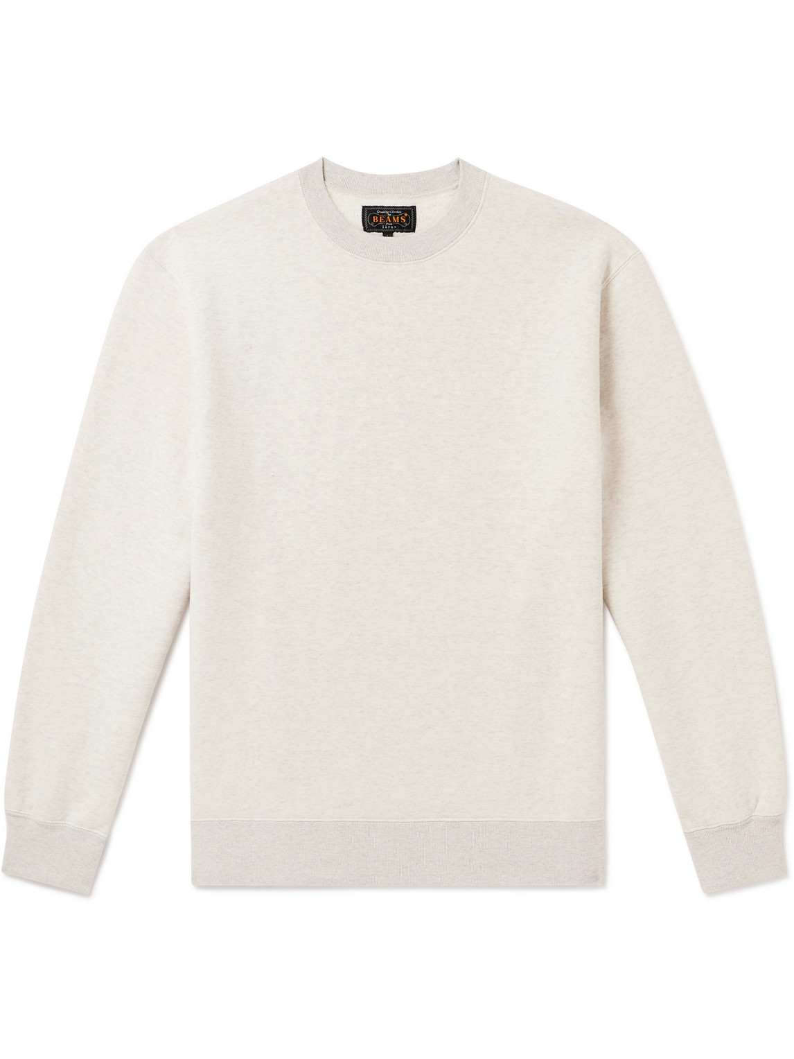 Beams Neutral Cotton Sweatshirt In Neutrals