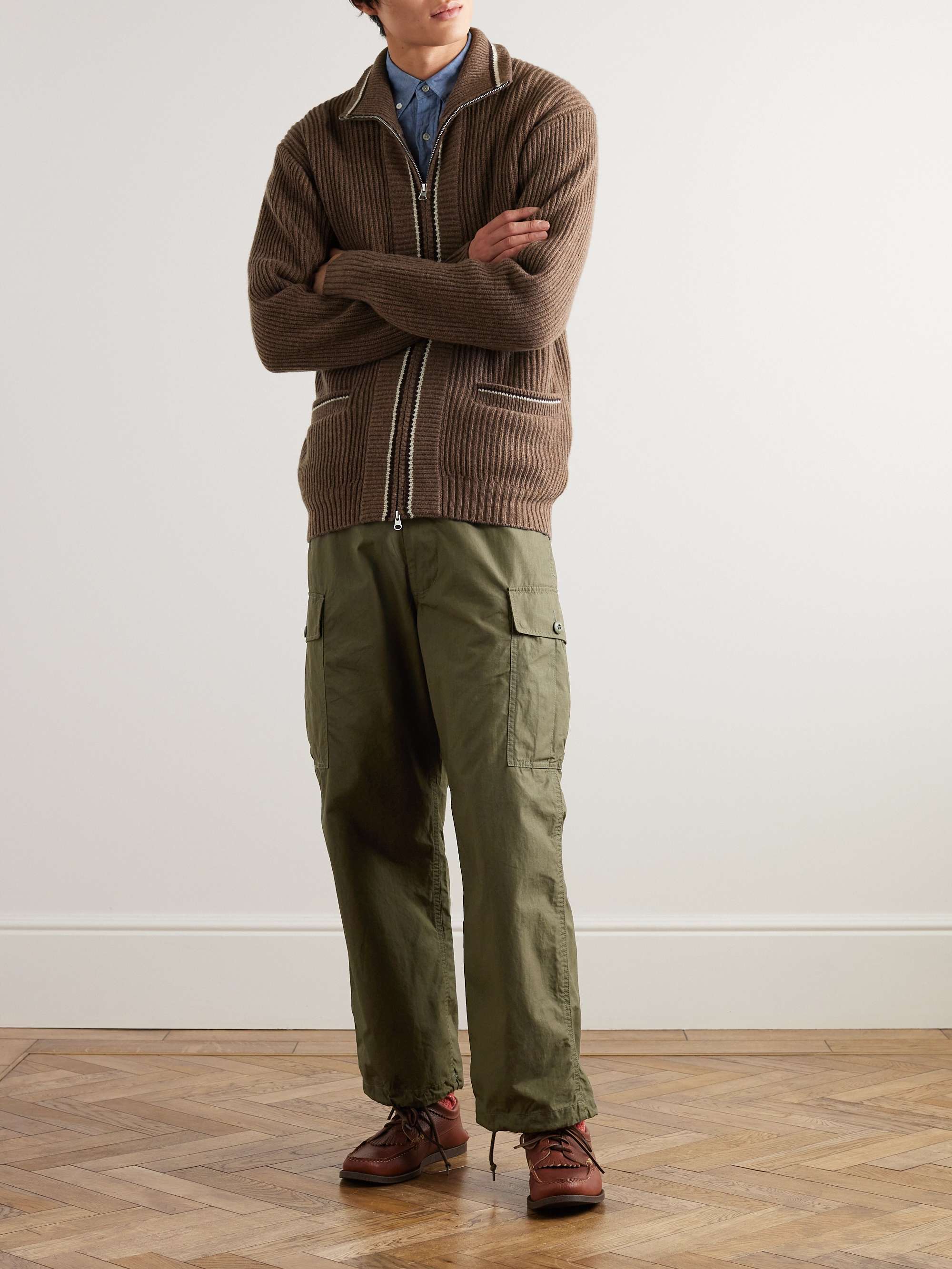 BEAMS PLUS Straight-Leg Cotton-Ripstop Trousers for Men | MR PORTER