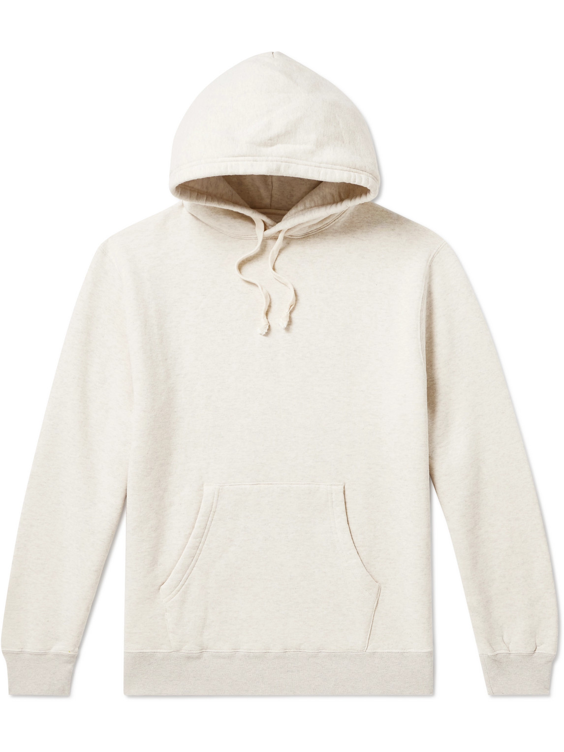 Shop Beams Cotton-jersey Hoodie In Neutrals