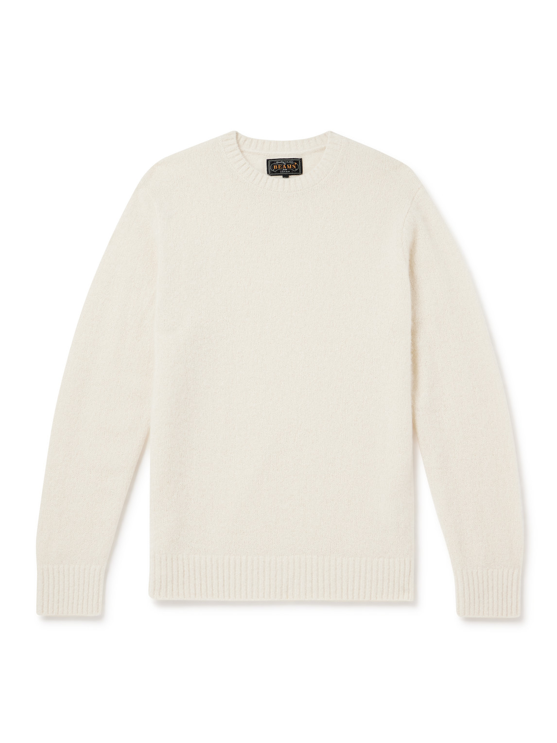 Beams Cashmere And Silk-blend Jumper In Neutrals