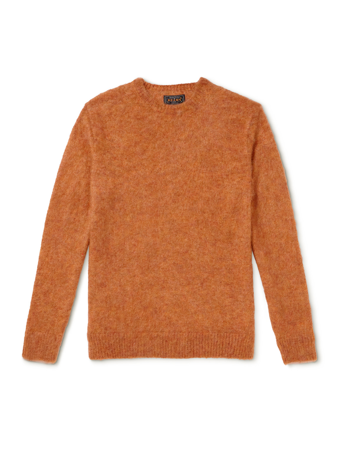 Beams Mohair-blend Sweater In Orange