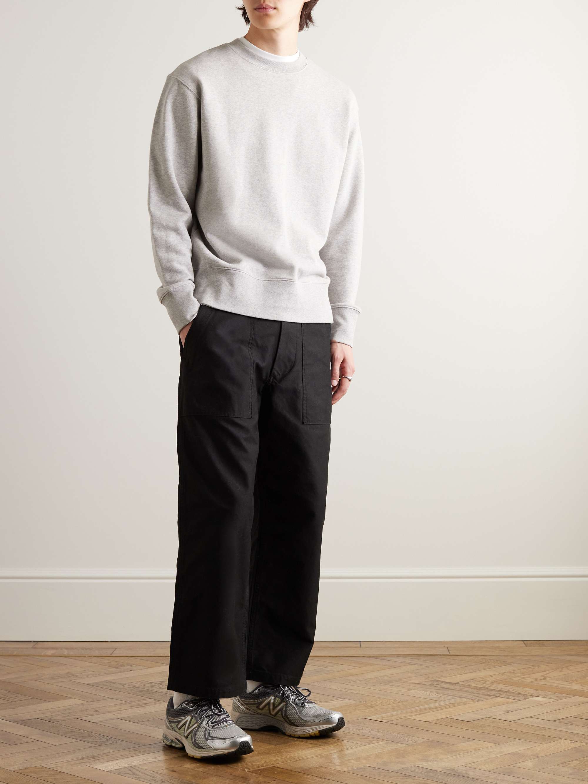 BEAMS PLUS Wide-Leg Cotton-Twill Trousers for Men