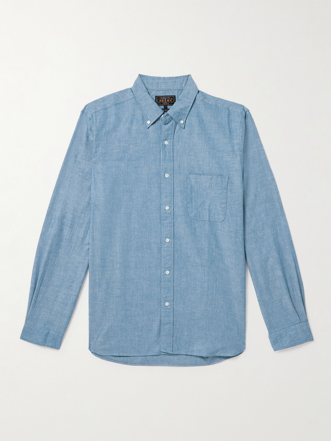 Beams Plus Button-Down Collar Cotton-Chambray Shirt - Men