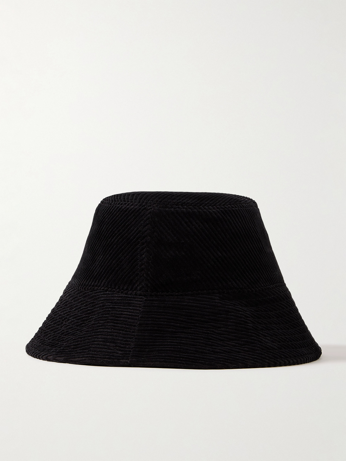 Shop Danton Logo-appliquéd Cotton-corduroy Bucket Hat In Black