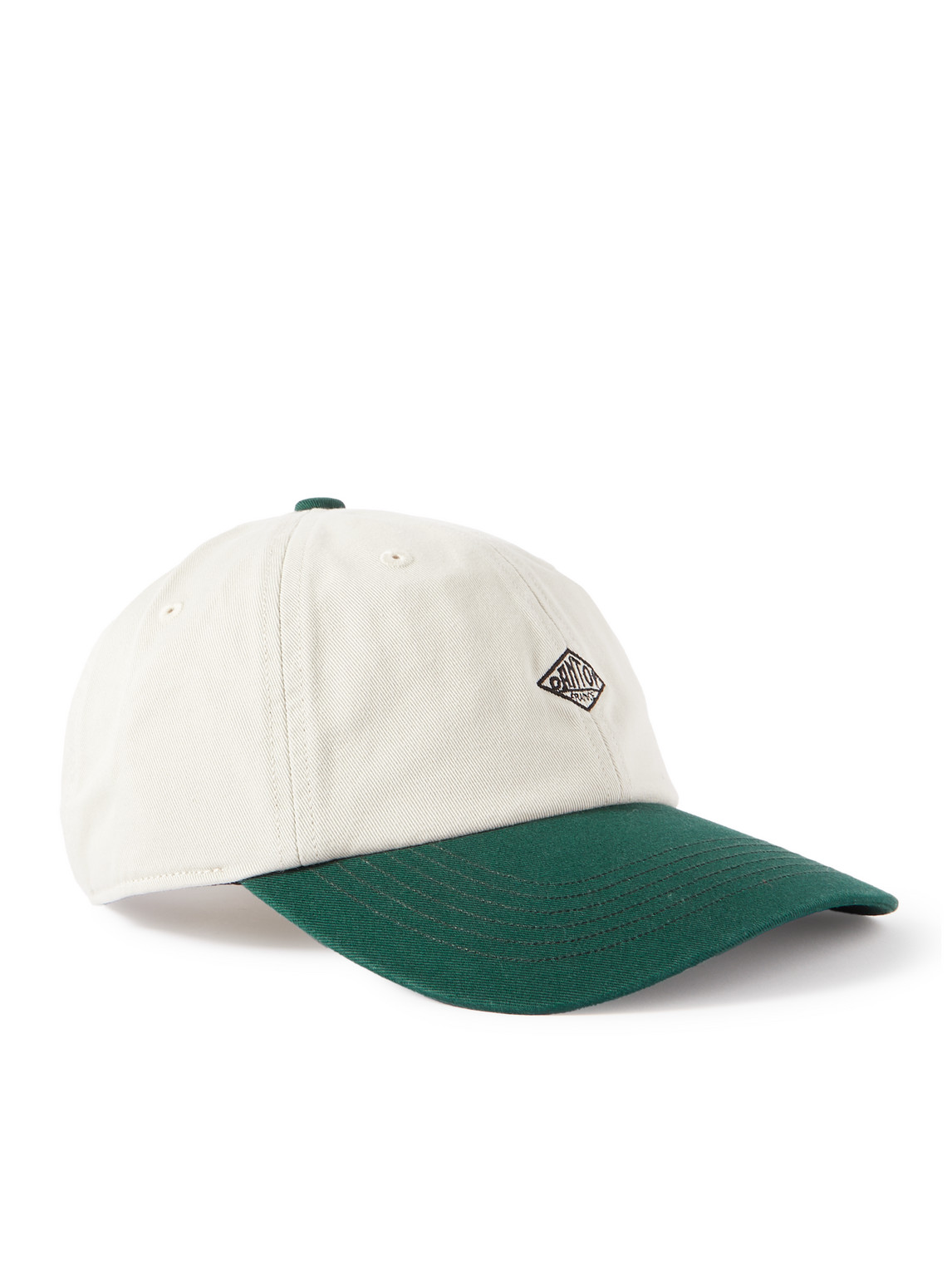 Logo-Embroidered Two-Tone Cotton-Twill Cap