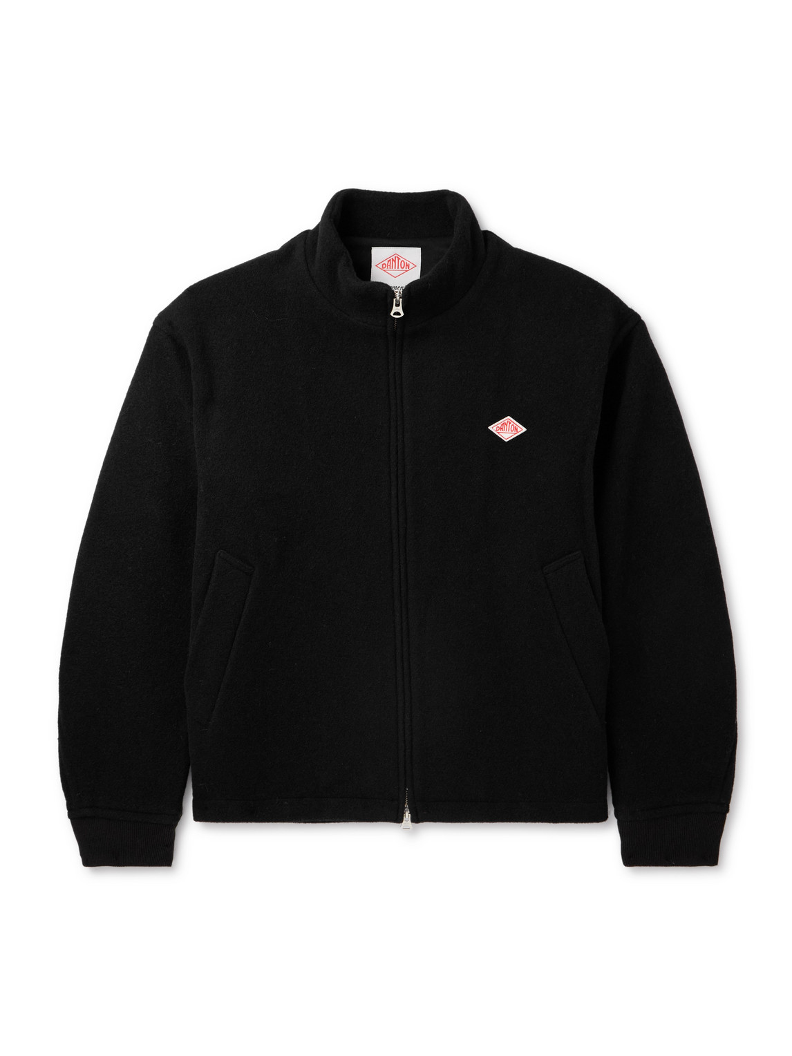 Danton Logo-appliquéd Wool-blend Jacket In Black