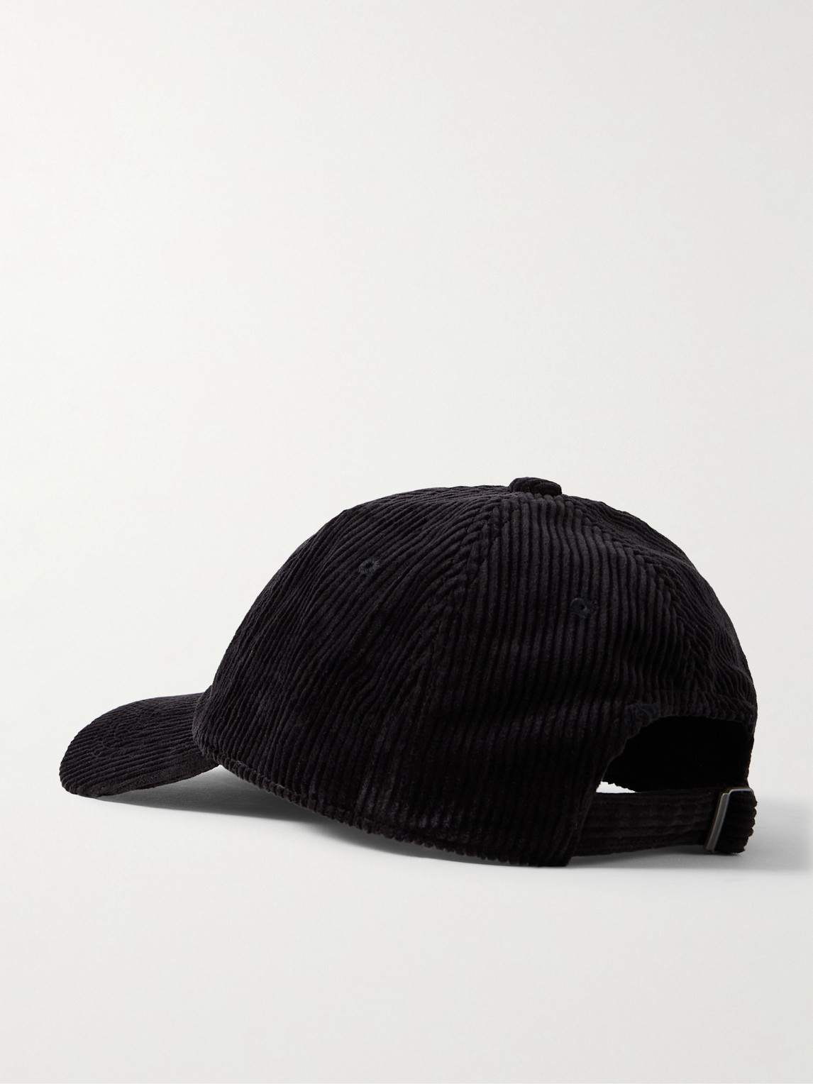 Shop Danton Logo-appliquéd Cotton-corduroy Baseball Cap In Black