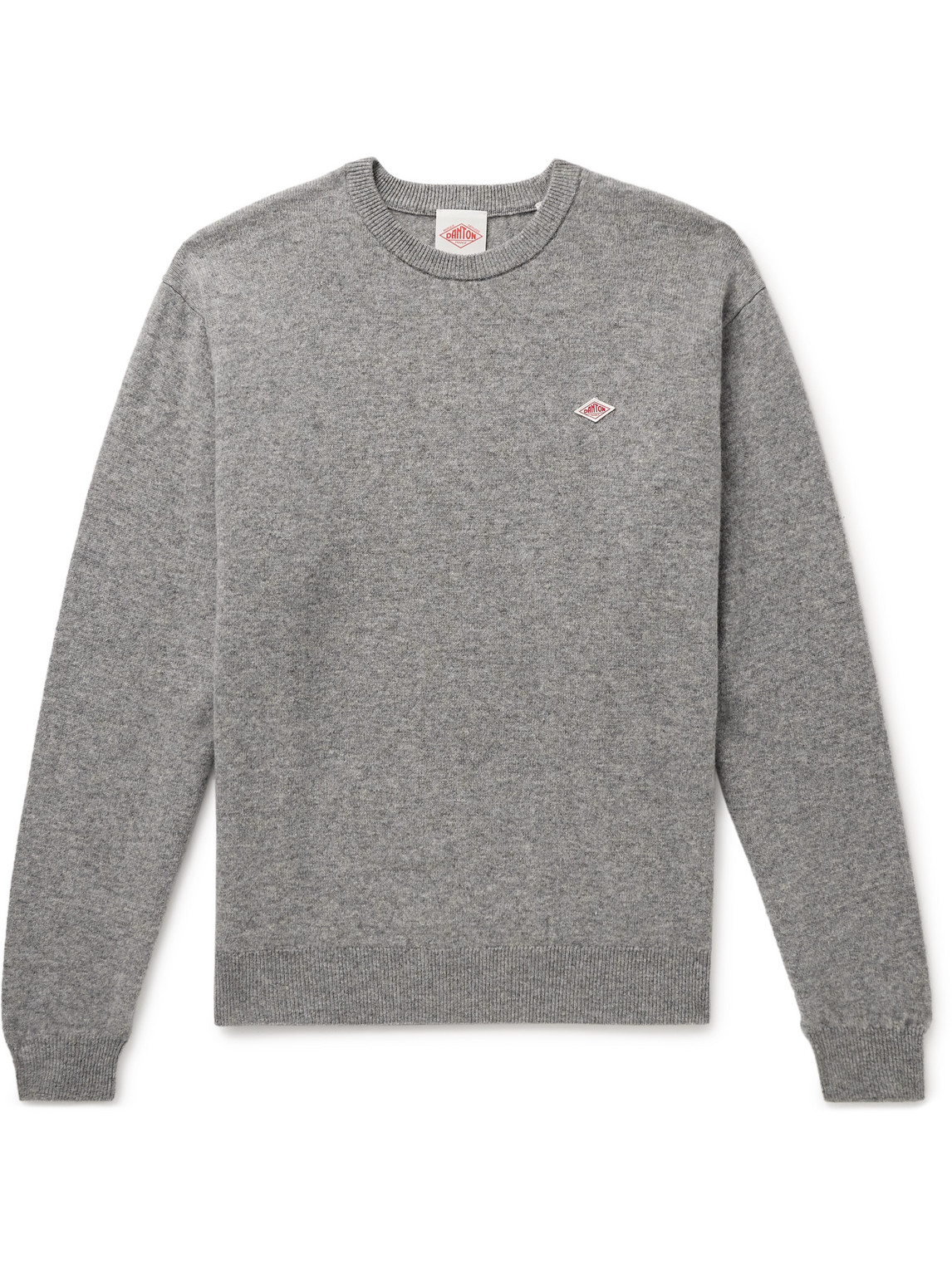 Danton Logo-appliquéd Wool Sweater In Gray