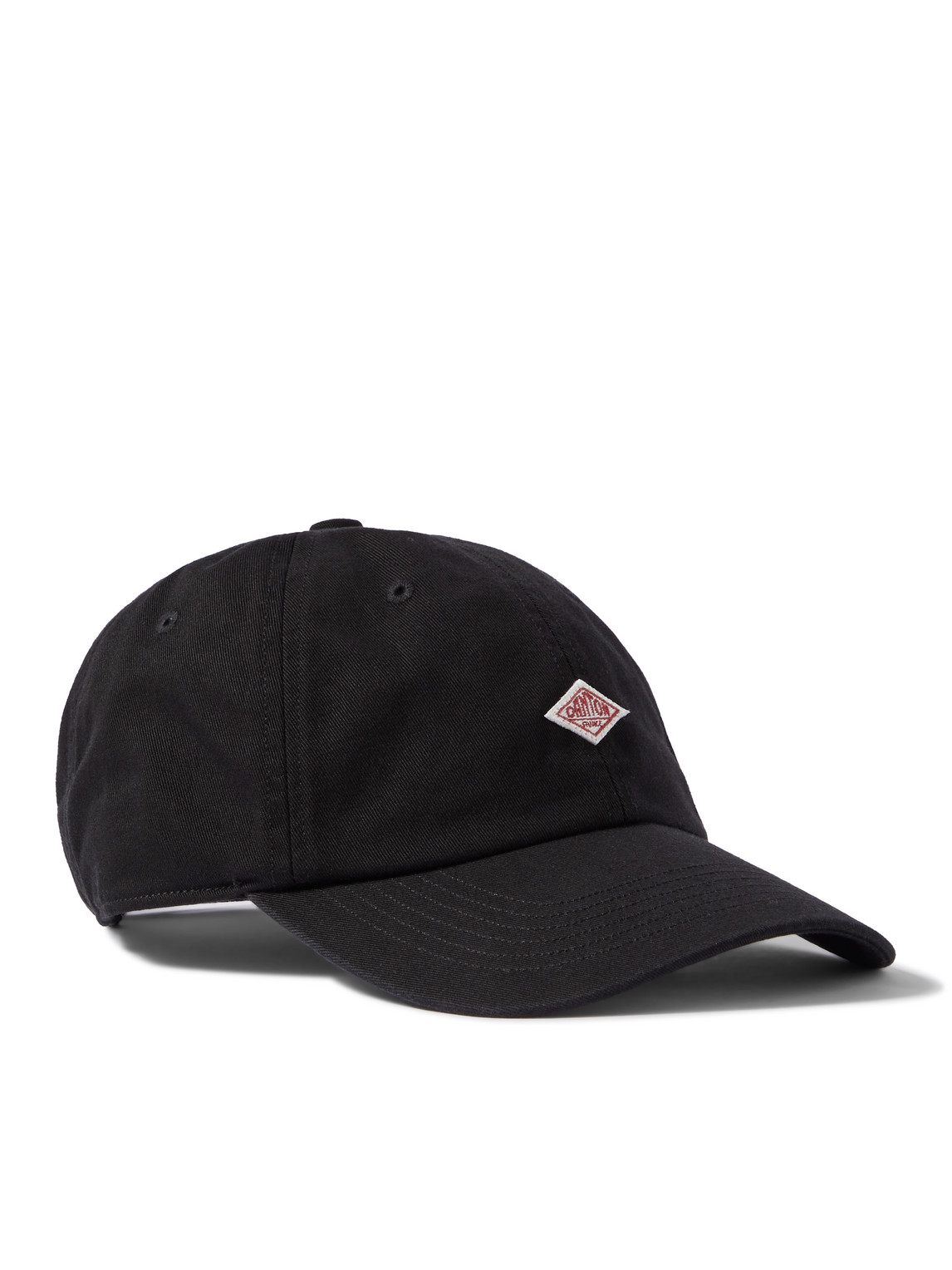 Danton Logo-appliquéd Cotton-twill Baseball Cap In Black