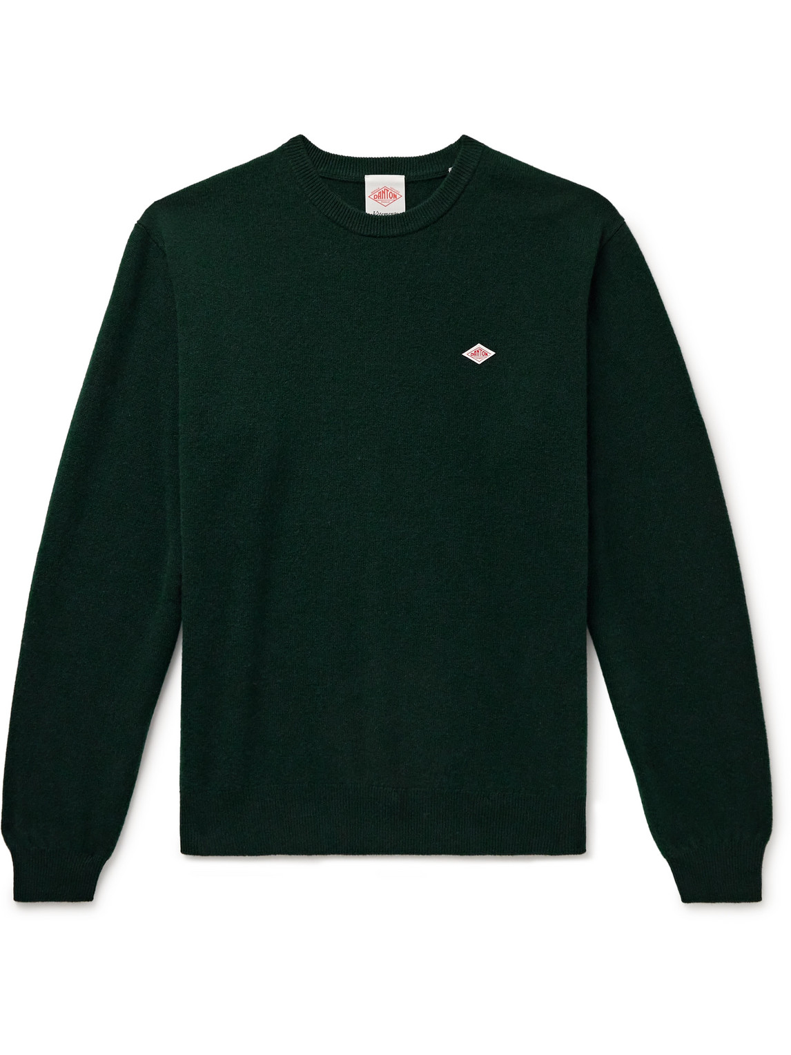 Danton Logo-appliquéd Wool Sweater In Green