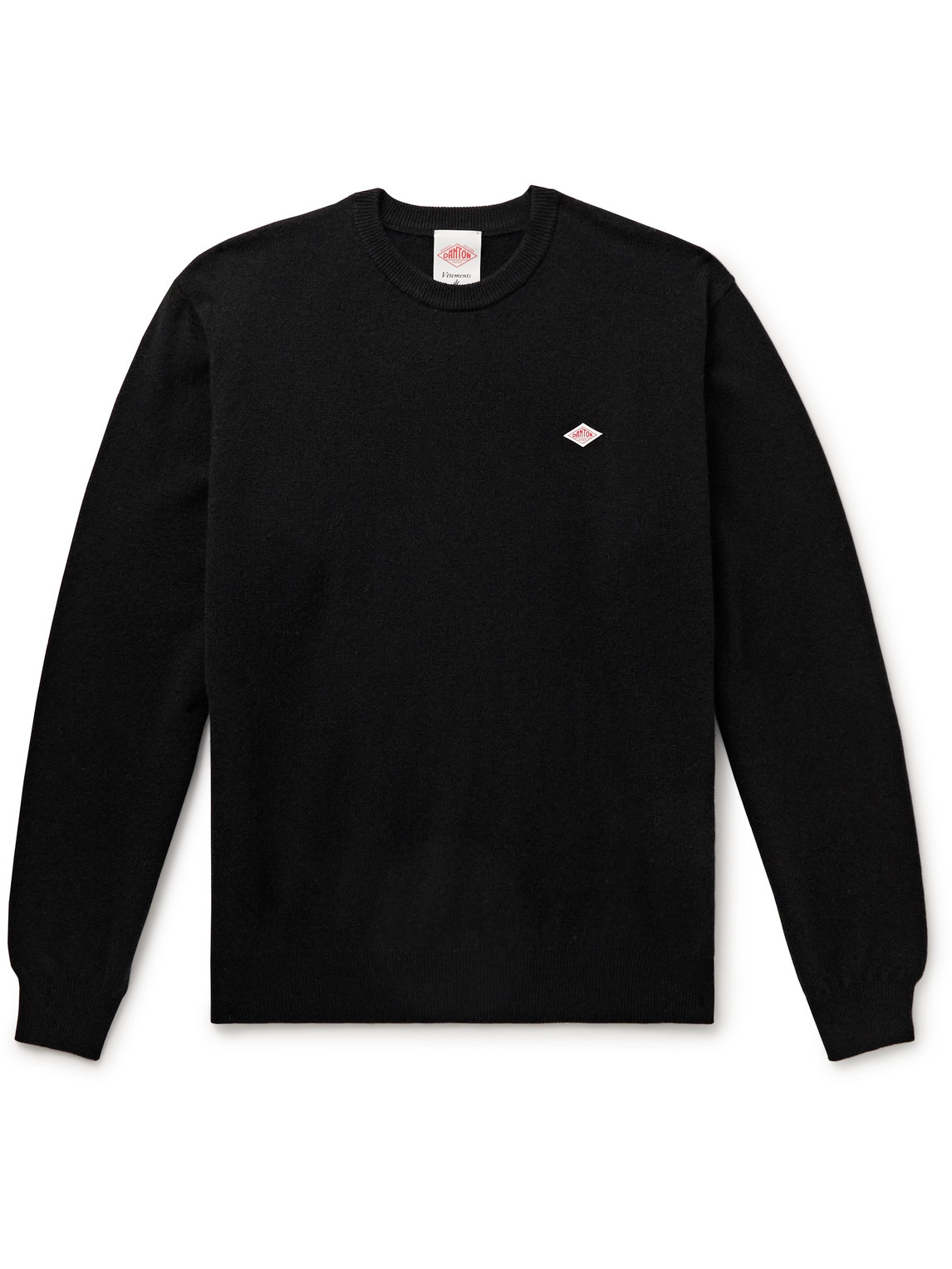 Danton Logo-appliquéd Wool Sweater In Black