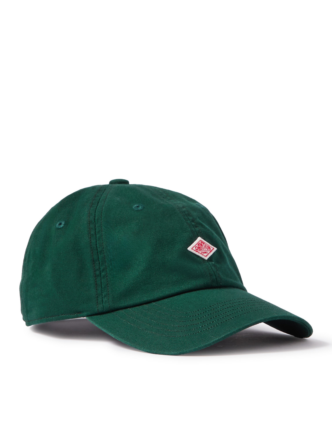 Danton Logo-appliquéd Cotton-twill Baseball Cap In Green