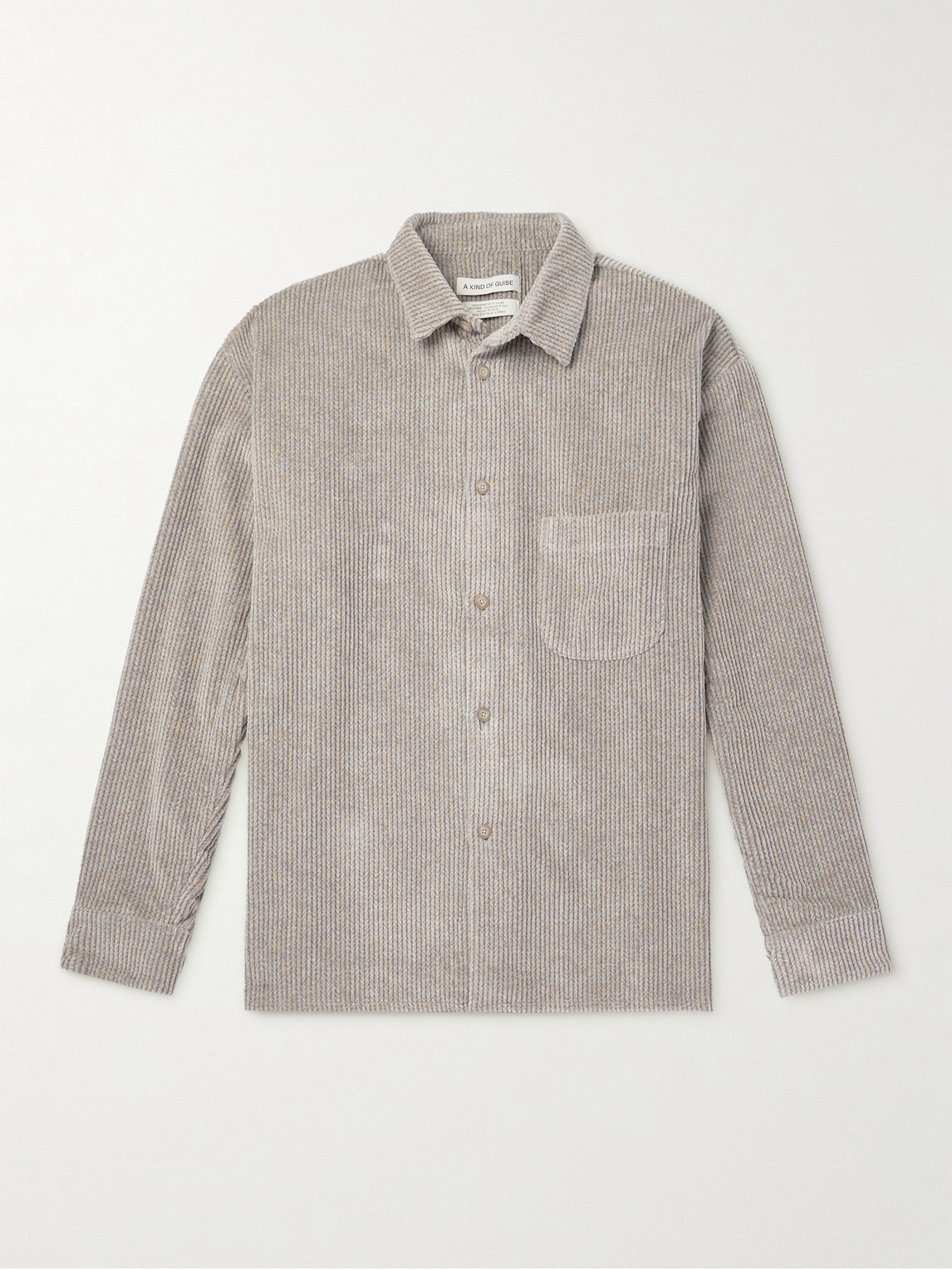 A Kind Of Guise Gusto Shirt Tweedy Corduroy In Neutrals