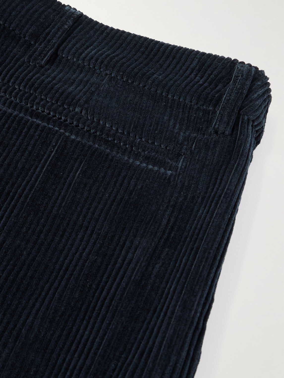 Shop A Kind Of Guise Vali Straight-leg Cotton-corduroy Trousers In Blue