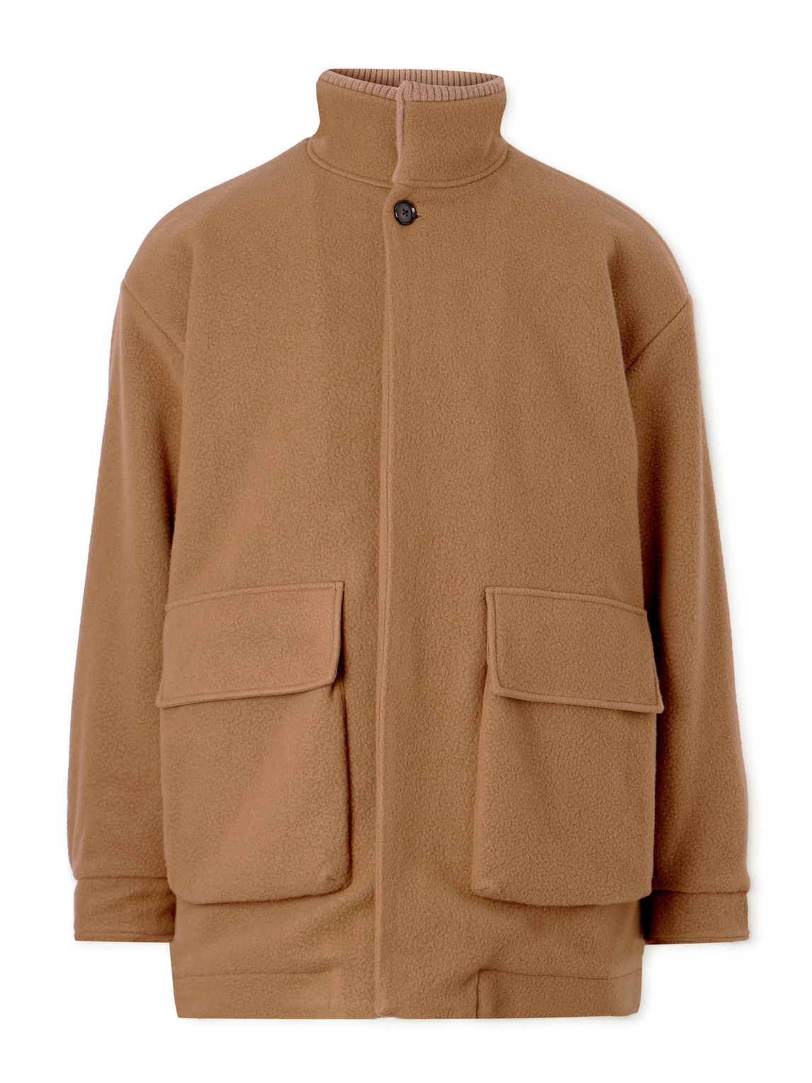 A Kind Of Guise Jona Fleece-lined Wool And Cashmere-blend Coat In Brown