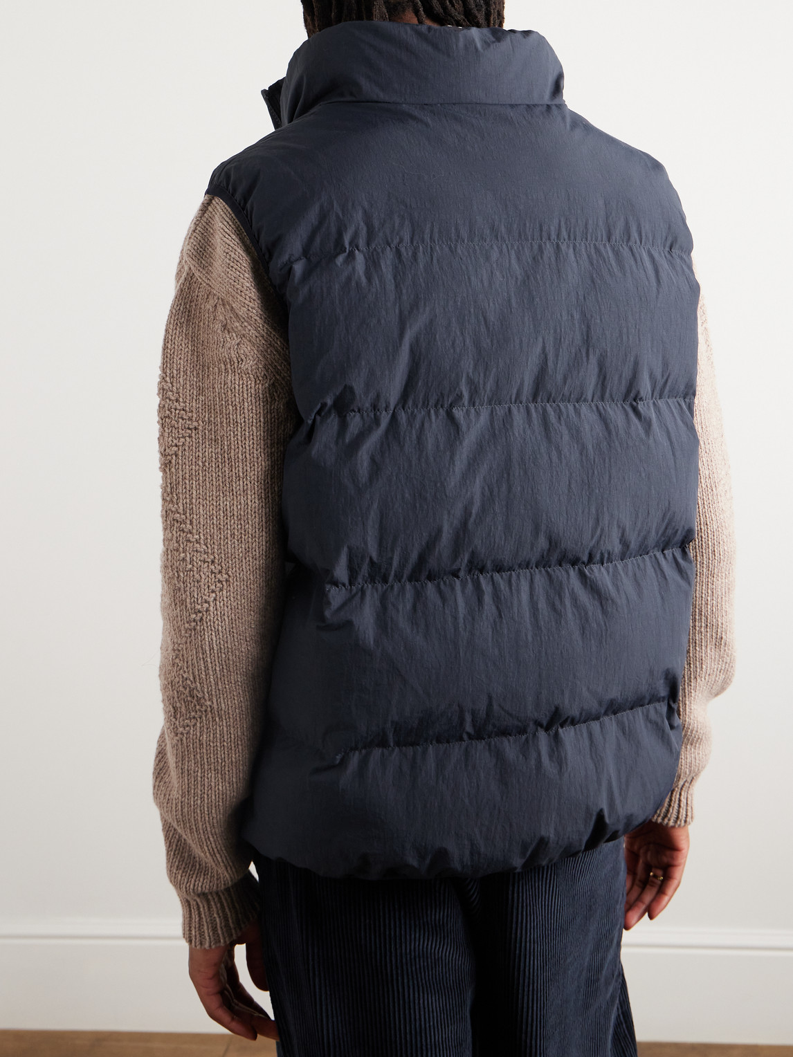 Shop A Kind Of Guise Vinjar Quilted Padded Recycled-shell Gilet In Blue