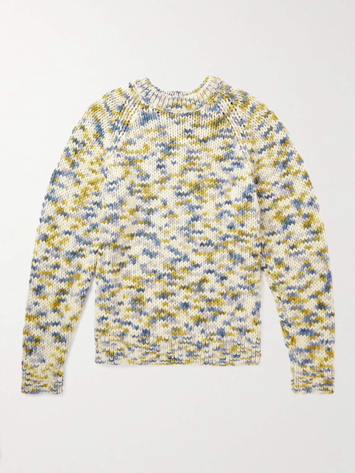 A Kind Of Guise Karli Instarsia Wool-blend Sweater In Yellow