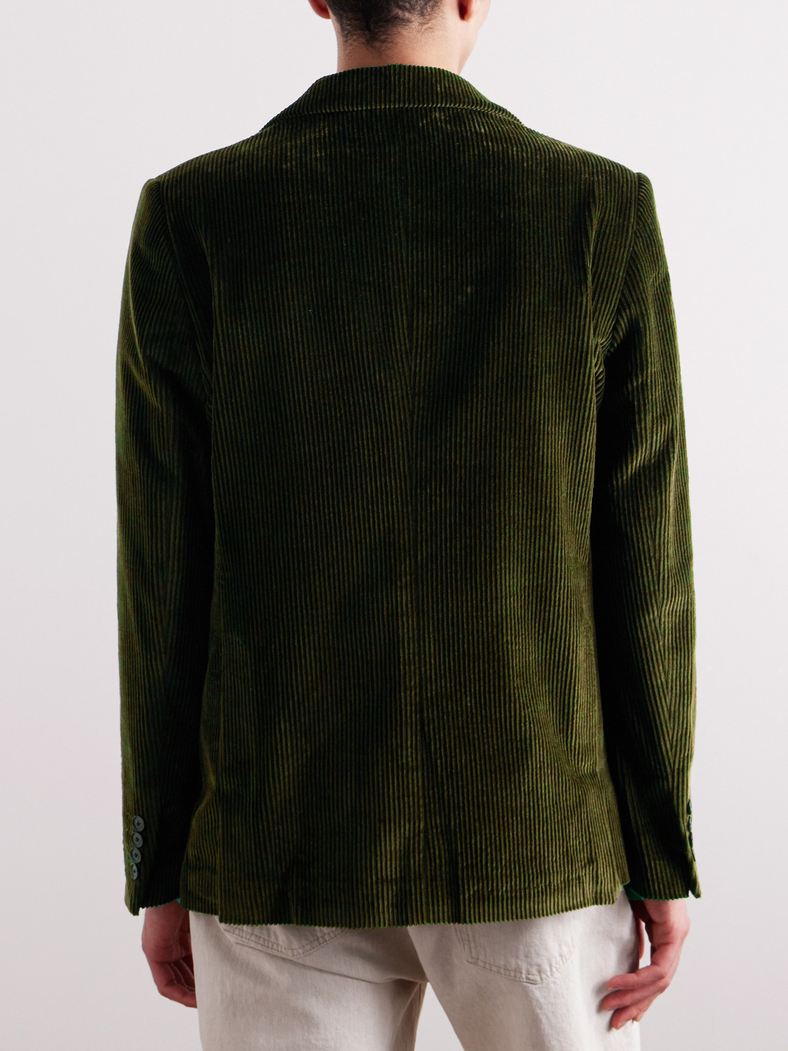 Shop A Kind Of Guise Cotton-corduroy Blazer In Green