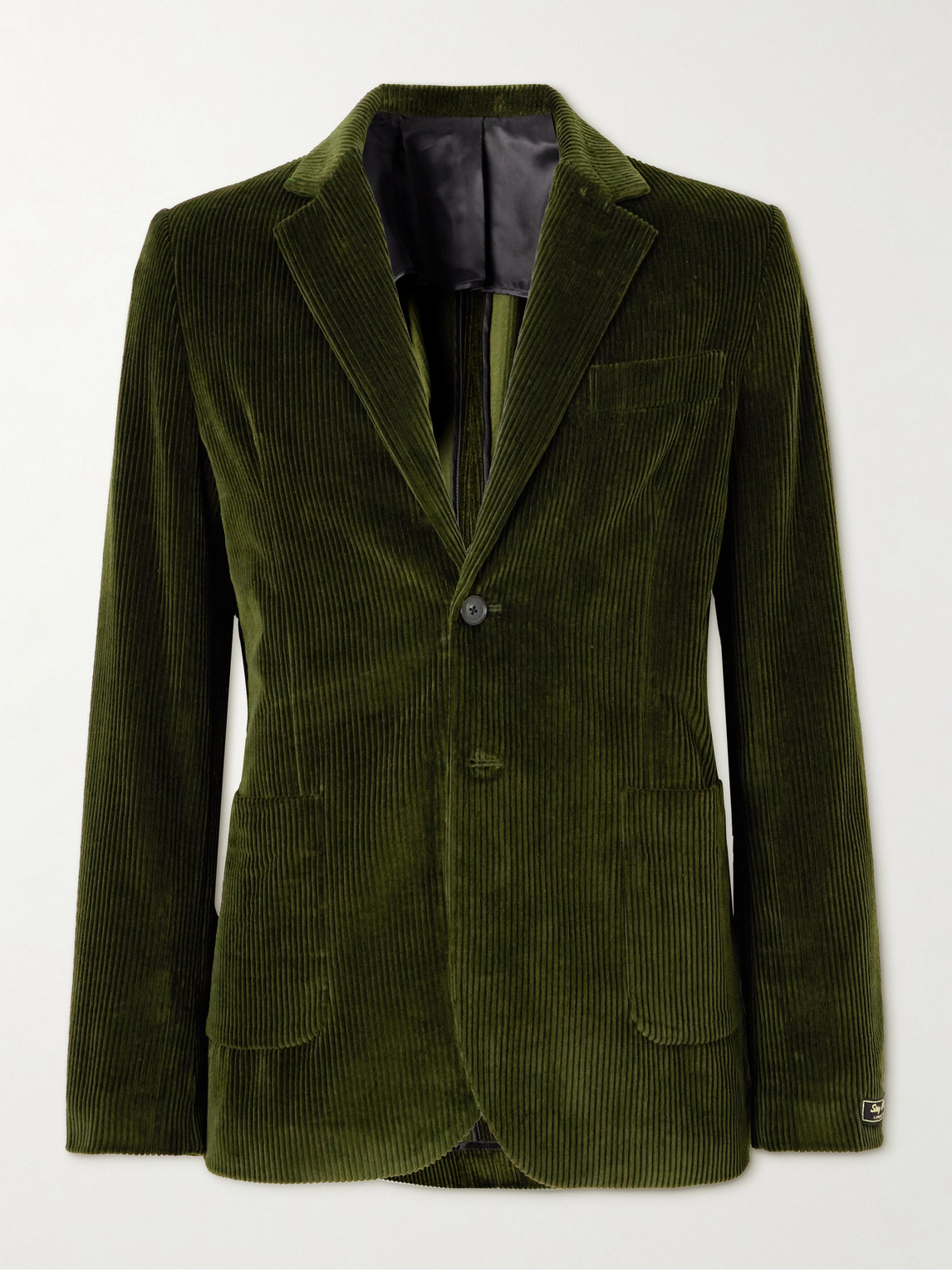 A Kind Of Guise Cotton-corduroy Blazer In Green