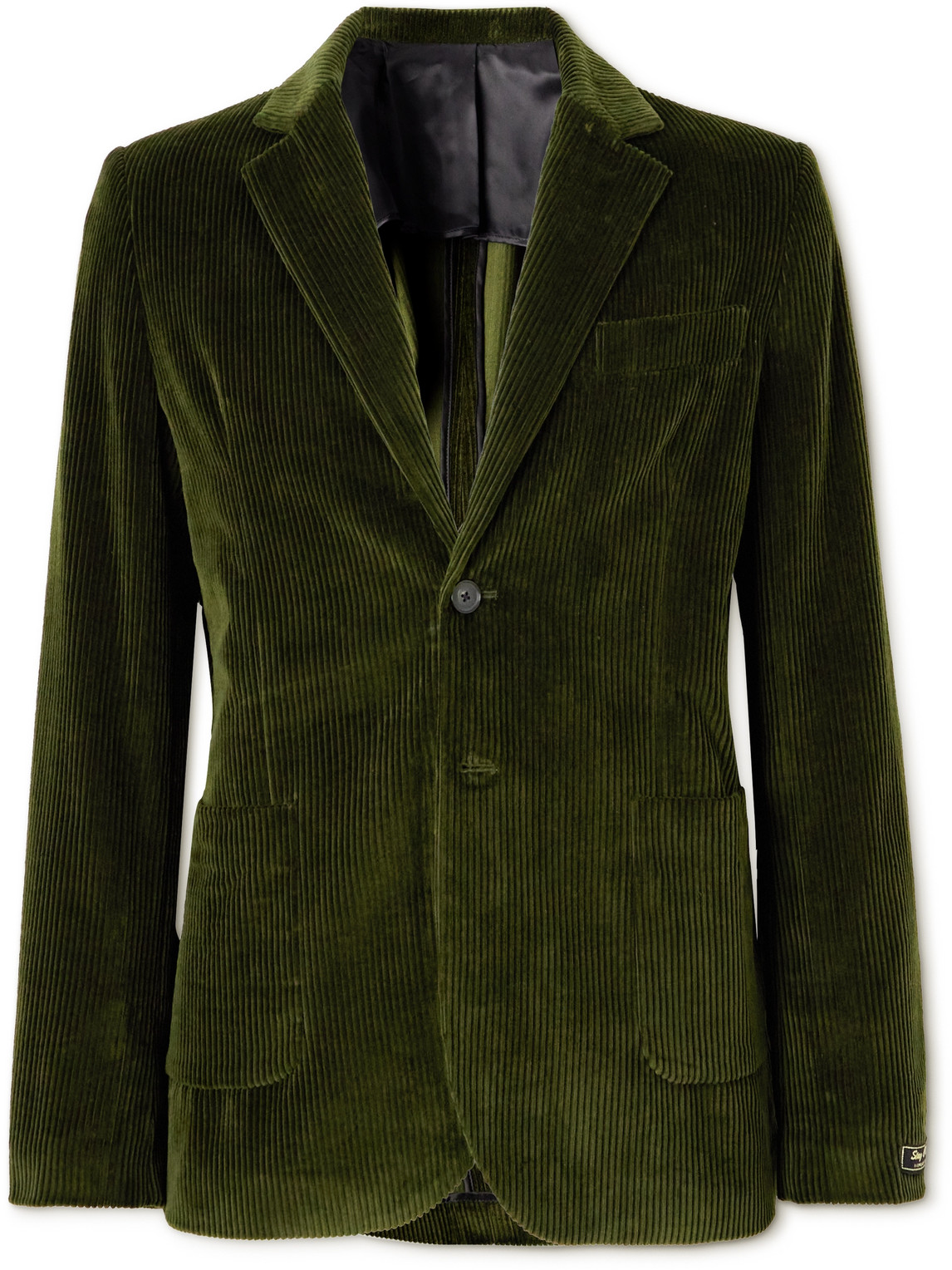 A Kind Of Guise Cotton-corduroy Blazer In Green