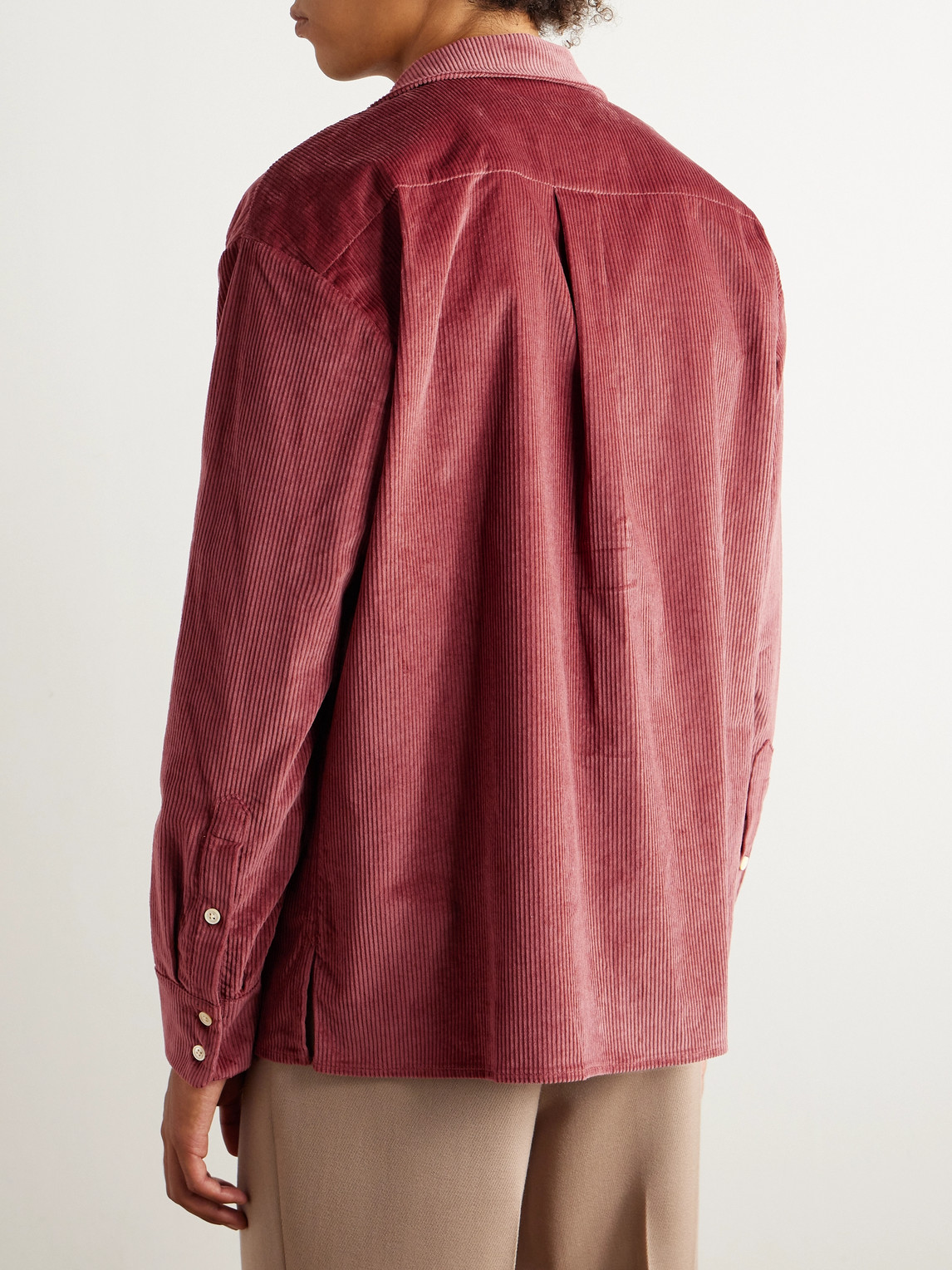 Shop A Kind Of Guise Gusto Cotton-corduroy Shirt In Red