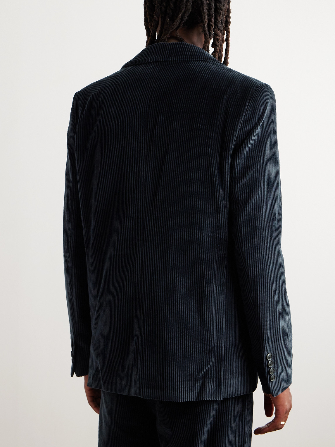 Shop A Kind Of Guise Cotton-corduroy Blazer In Blue