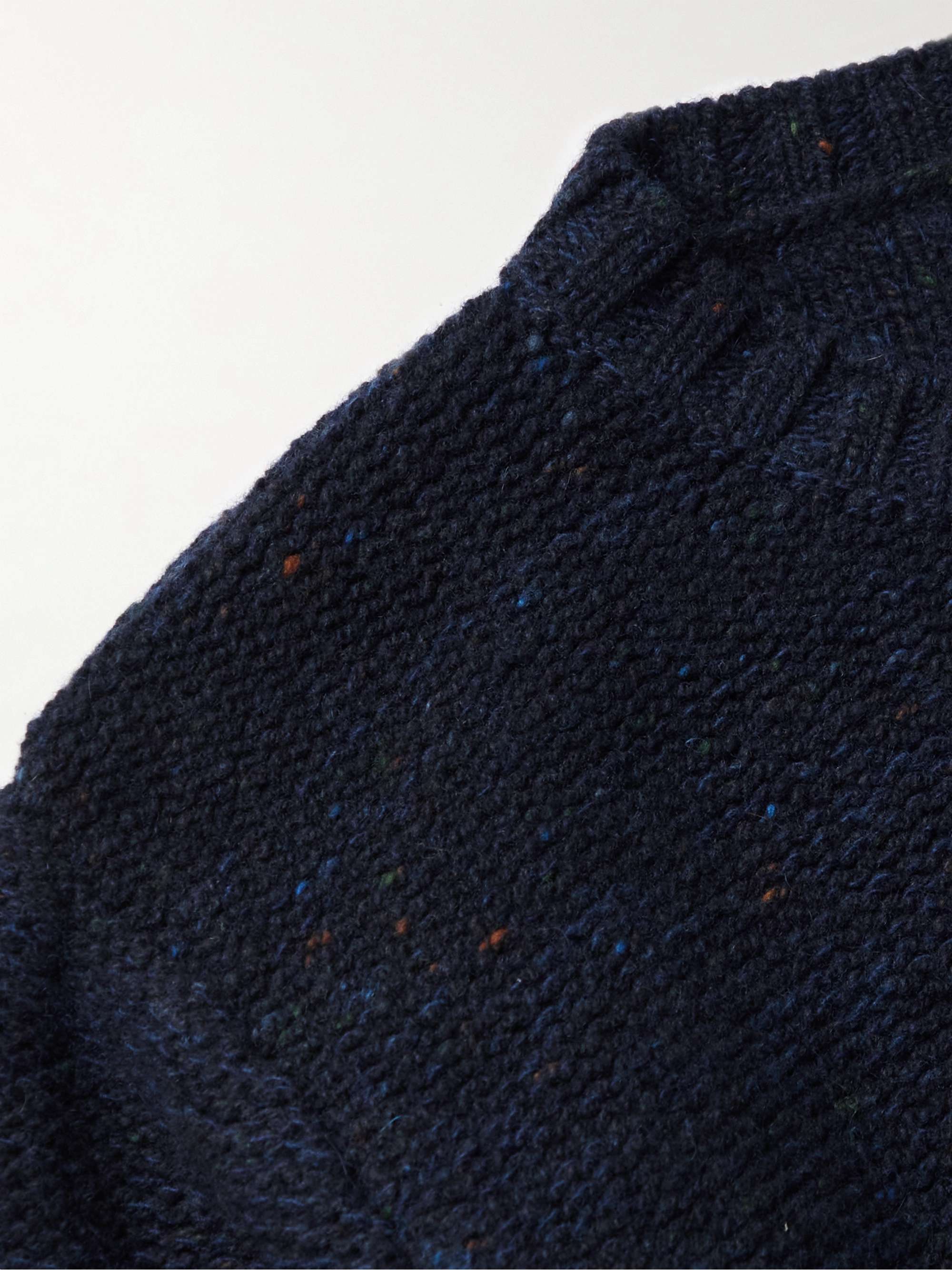 INIS MEÁIN Donegal Merino Wool and Cashmere-Blend Sweater for Men | MR ...