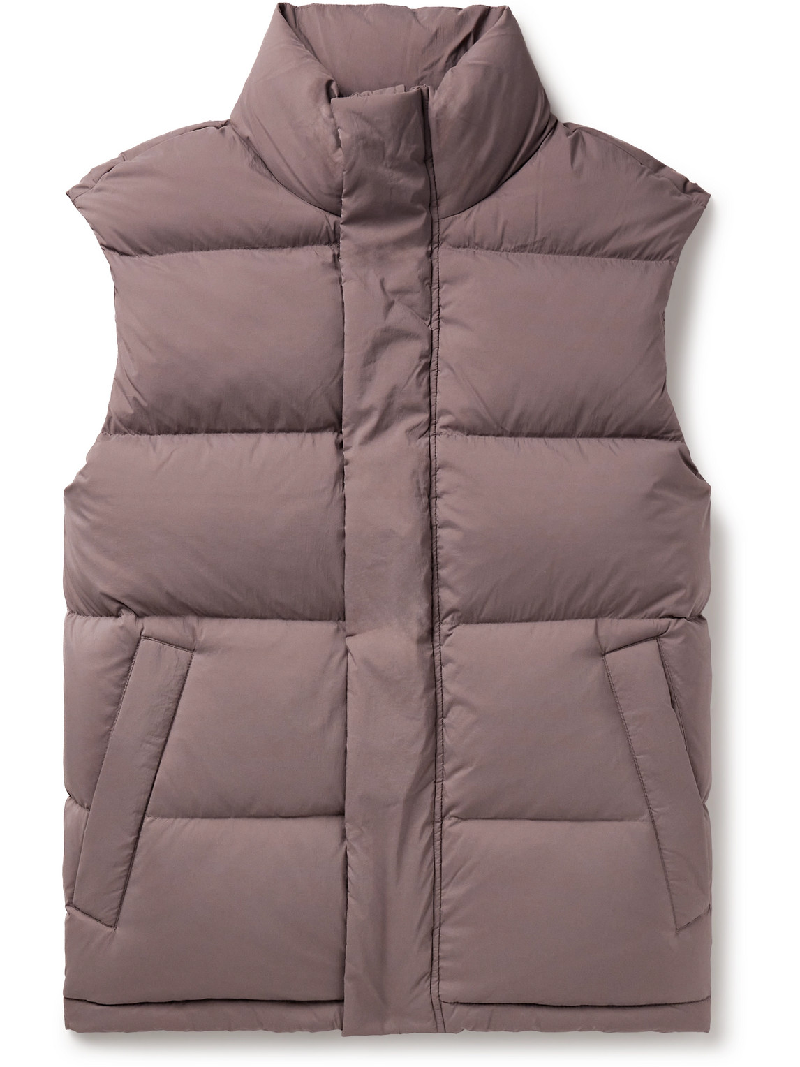 Nn07 Matthew 8245 Quilted Shell Down Gilet In Purple