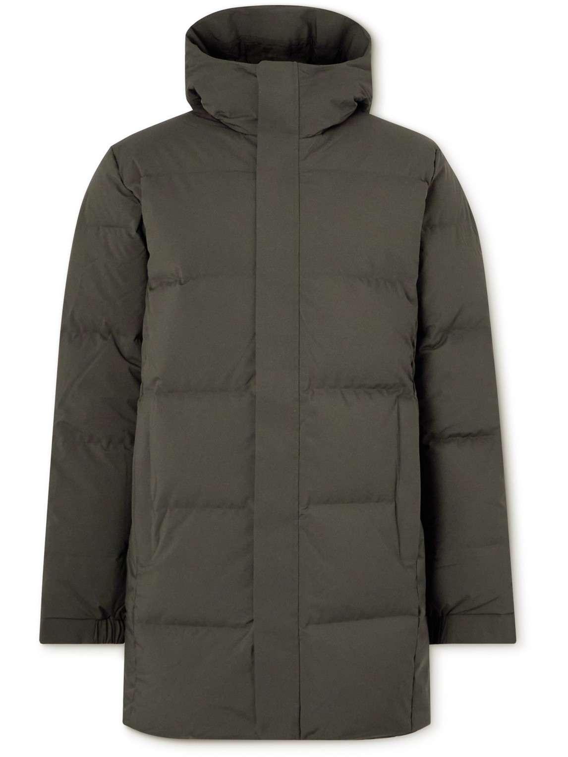 Nn07 Golf 8181 Quilted Shell Hooded Down Jacket In Gray