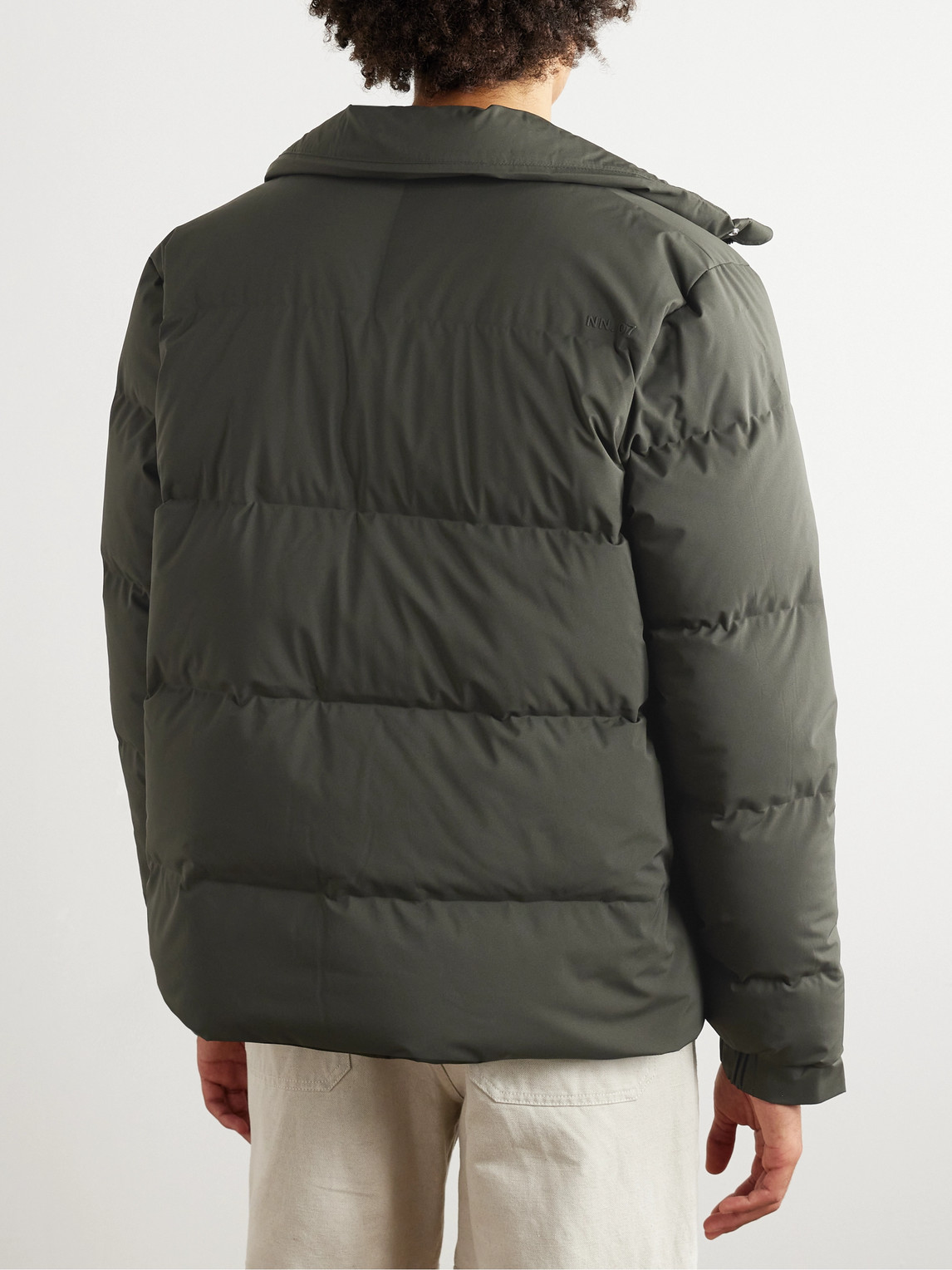 Shop Nn07 Golfie 8181 Quilted Shell Down Jacket In Gray