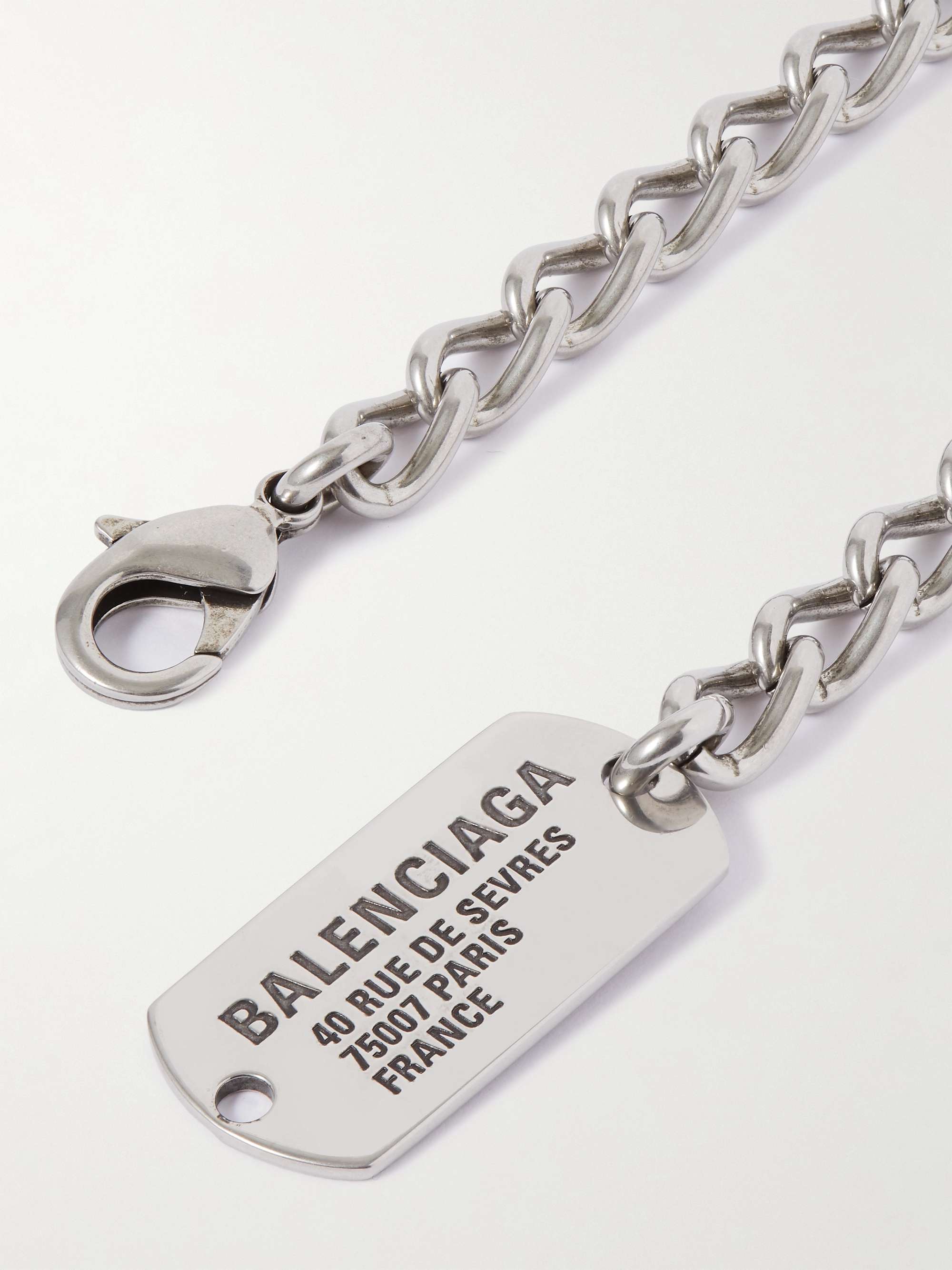 Balenciaga Unisex B Chain Thin Necklace in Gold LNCC #34 Balenciaga Unisex B Chain Thin Necklace in Gold LNCC