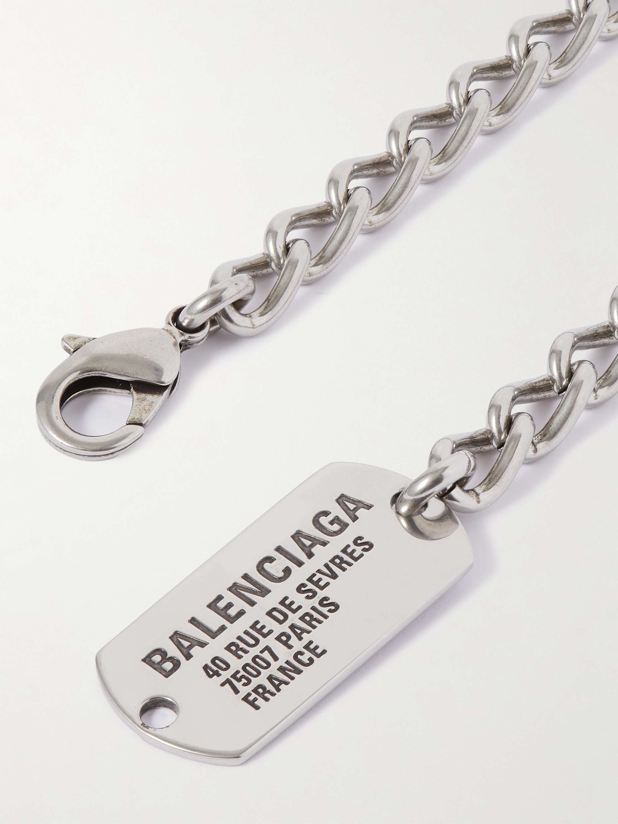 Balenciaga unisex silver chain necklace streetstyle fashion preorder  Womens Fashion Jewelry  Organizers Necklaces on Carousell