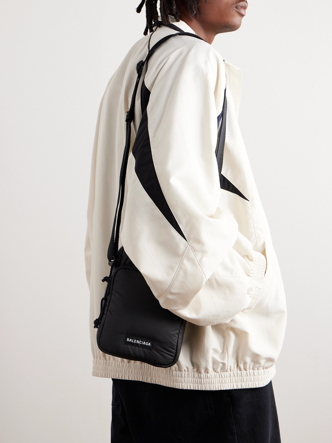 Explorer Logo-Appliquéd Padded Nylon Messenger Bag — 2