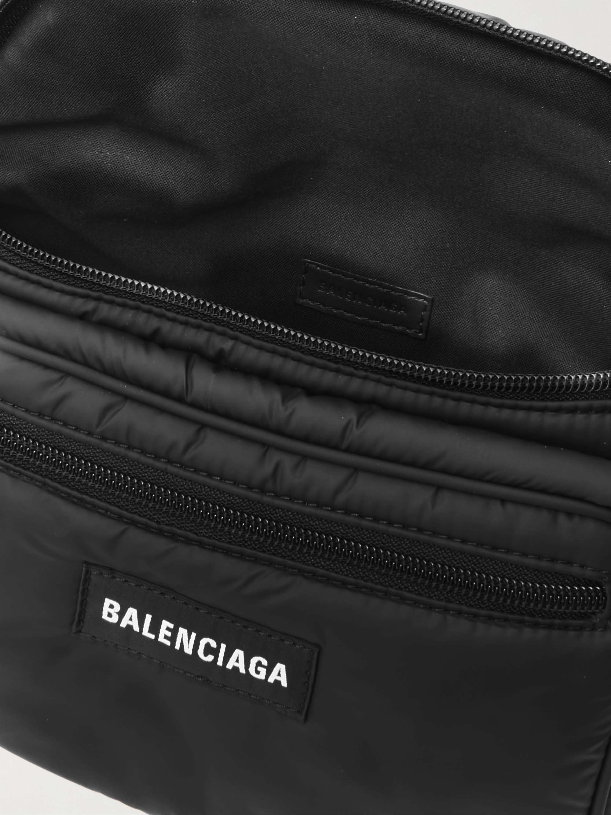 BALENCIAGA Explorer Logo-Appliquéd Nylon Belt Bag for Men