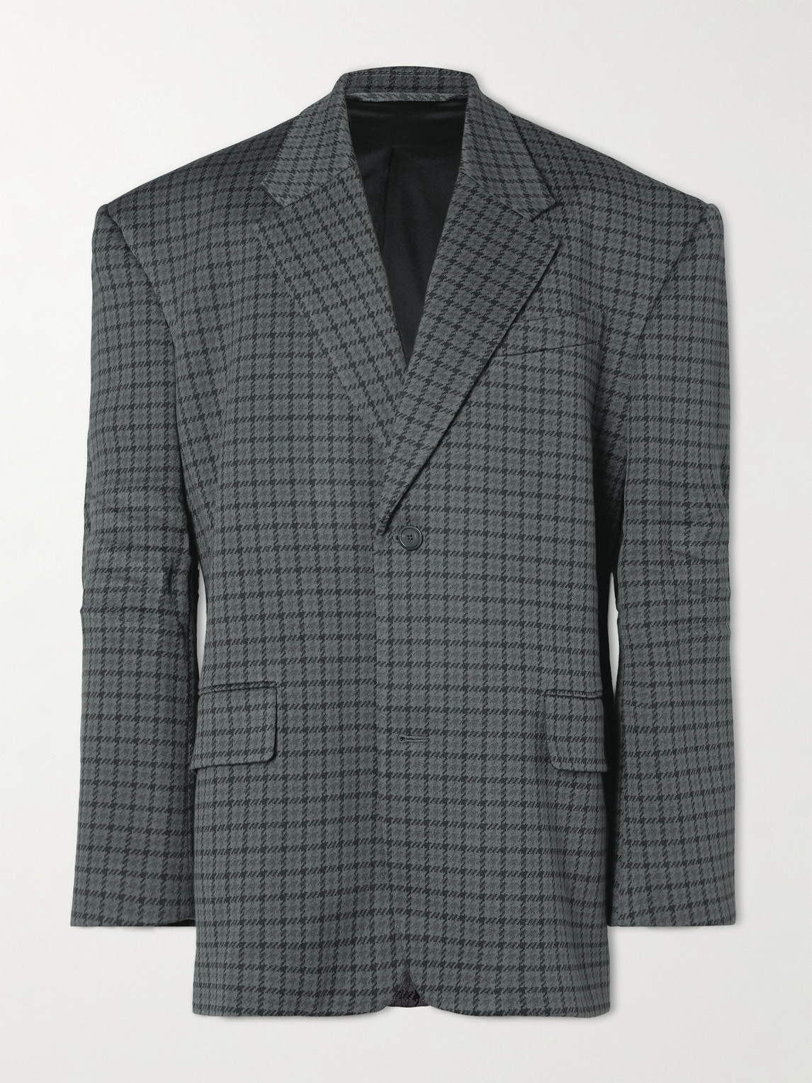 Balenciaga Oversized Houndstooth Knitted Blazer - Men