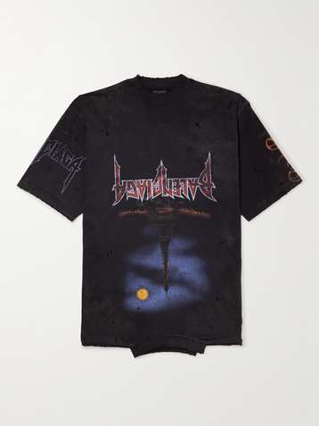 Balenciaga sale metallica shirt