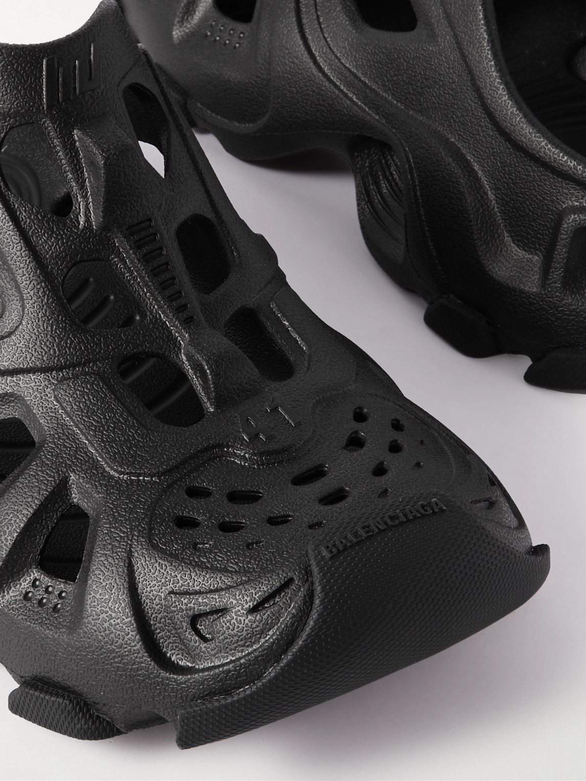 Balenciaga HD Cutout Rubber Mules | Smart Closet
