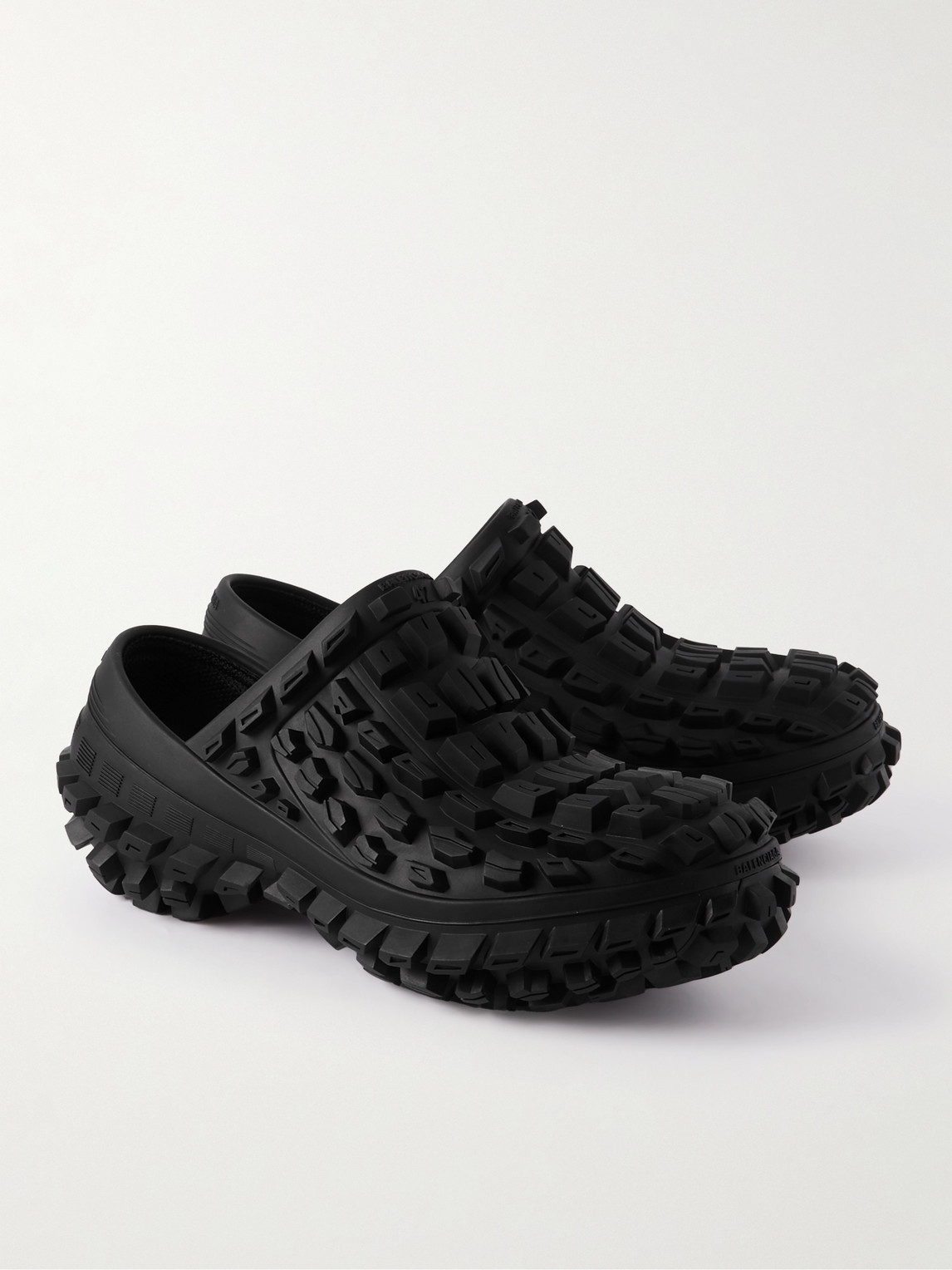 Shop Balenciaga Bouncer Rubber Clogs In Black
